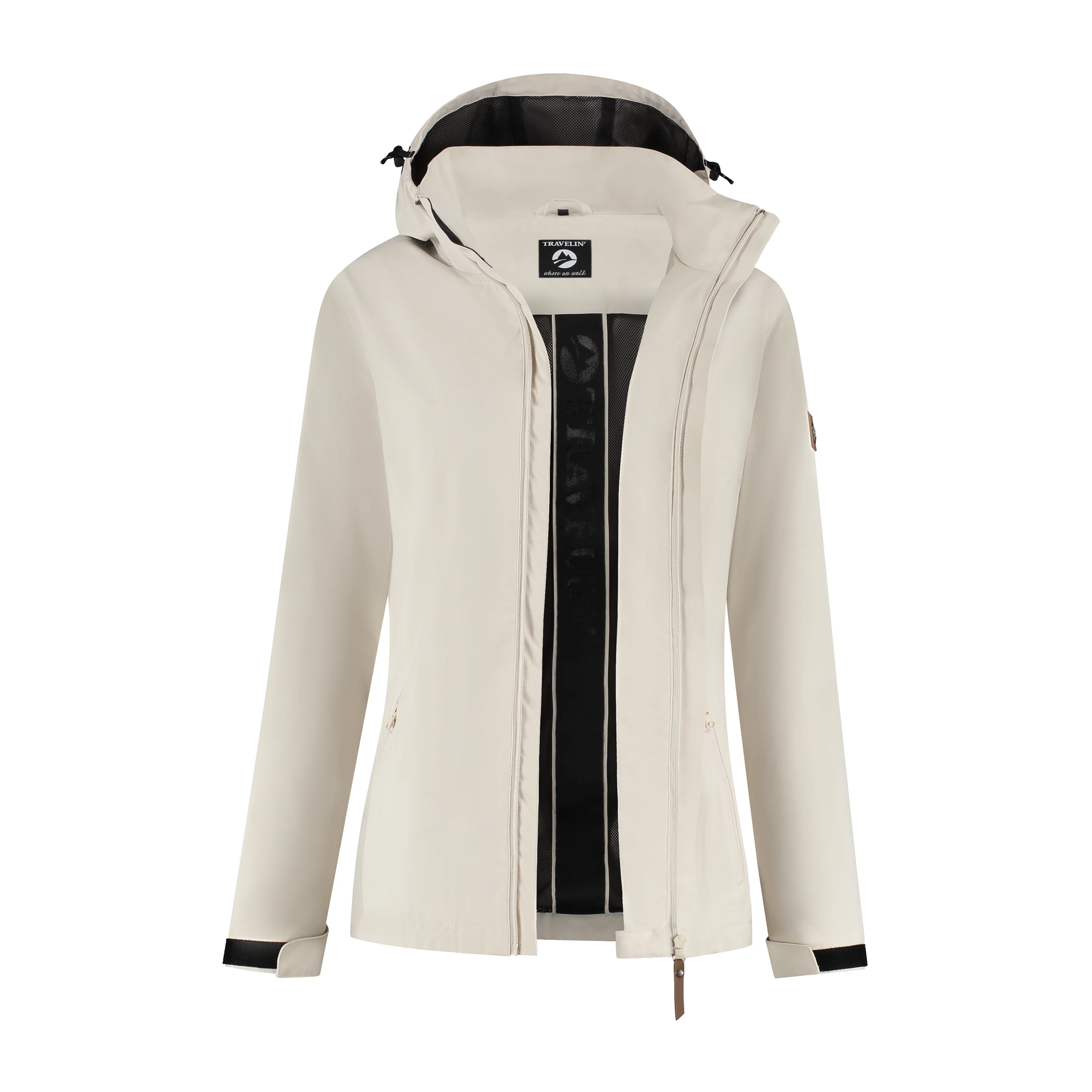 Alva Women - Hardshell jacket - Waterproof - Sand - Image 3