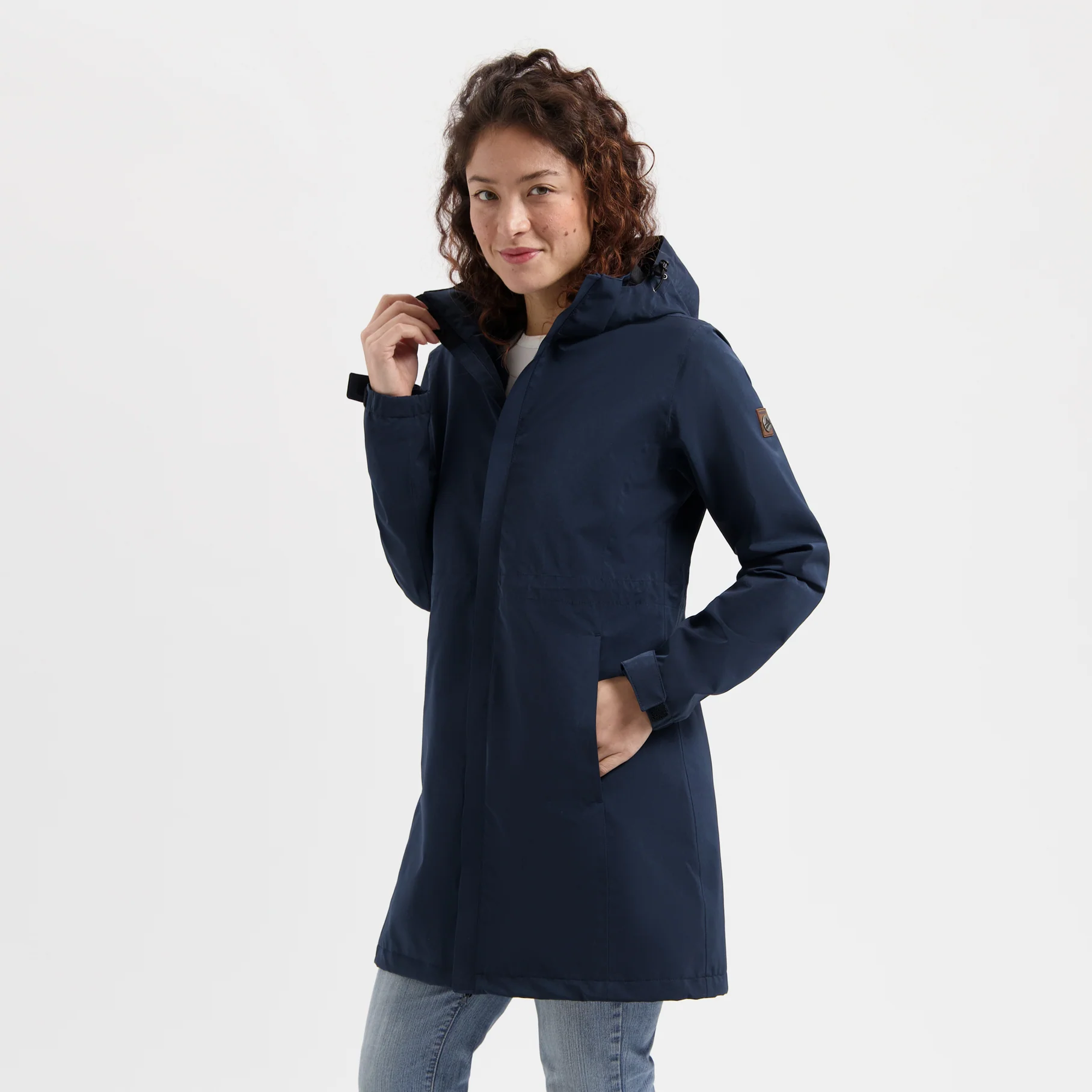 Amalie Women - Hardshell jacket - Waterproof - Navy - Image 3