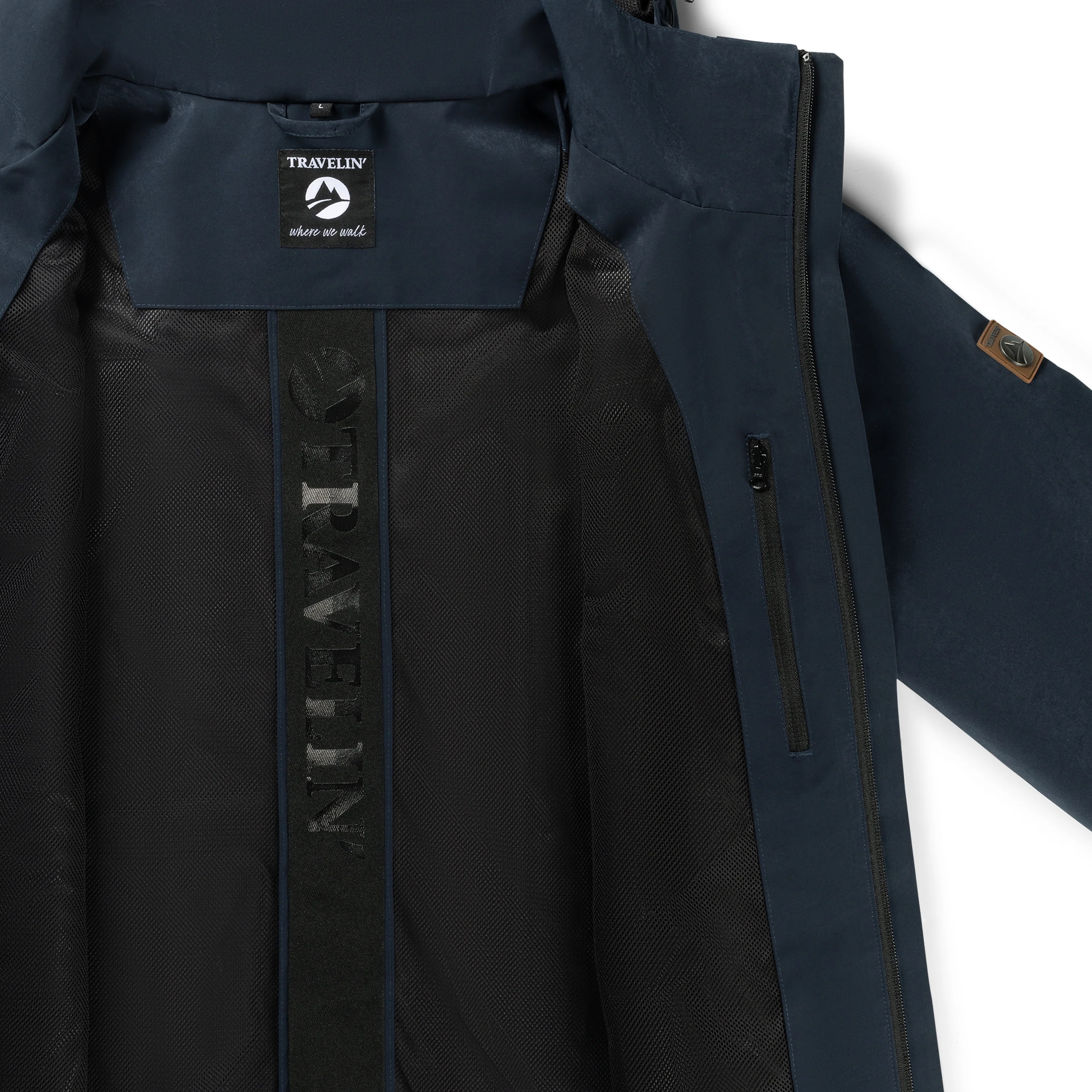 Aron Men - Hardshell jacket - Waterproof - Navy - Image 10