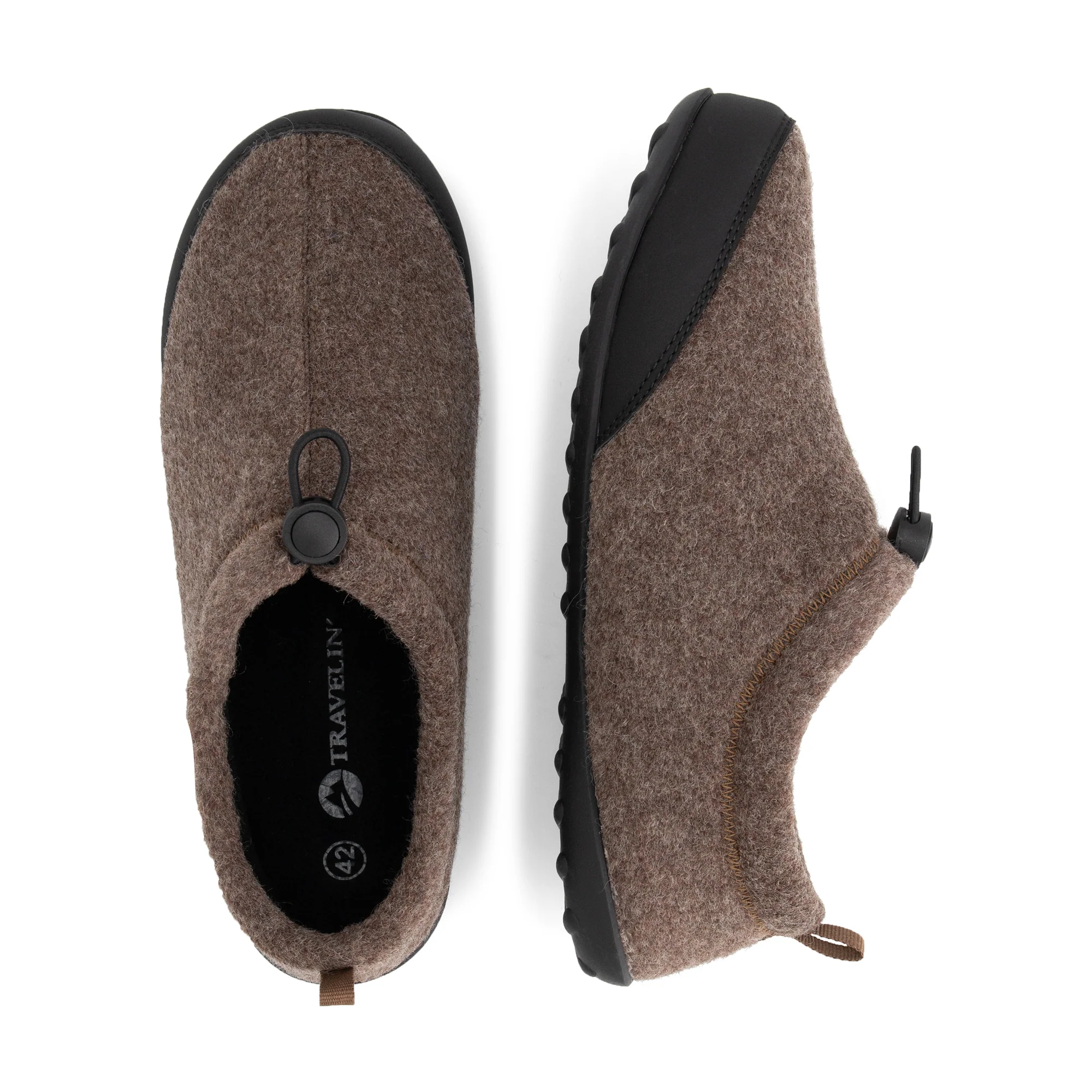 Back2Home Men - House slippers - Wool - Brown - Image 4