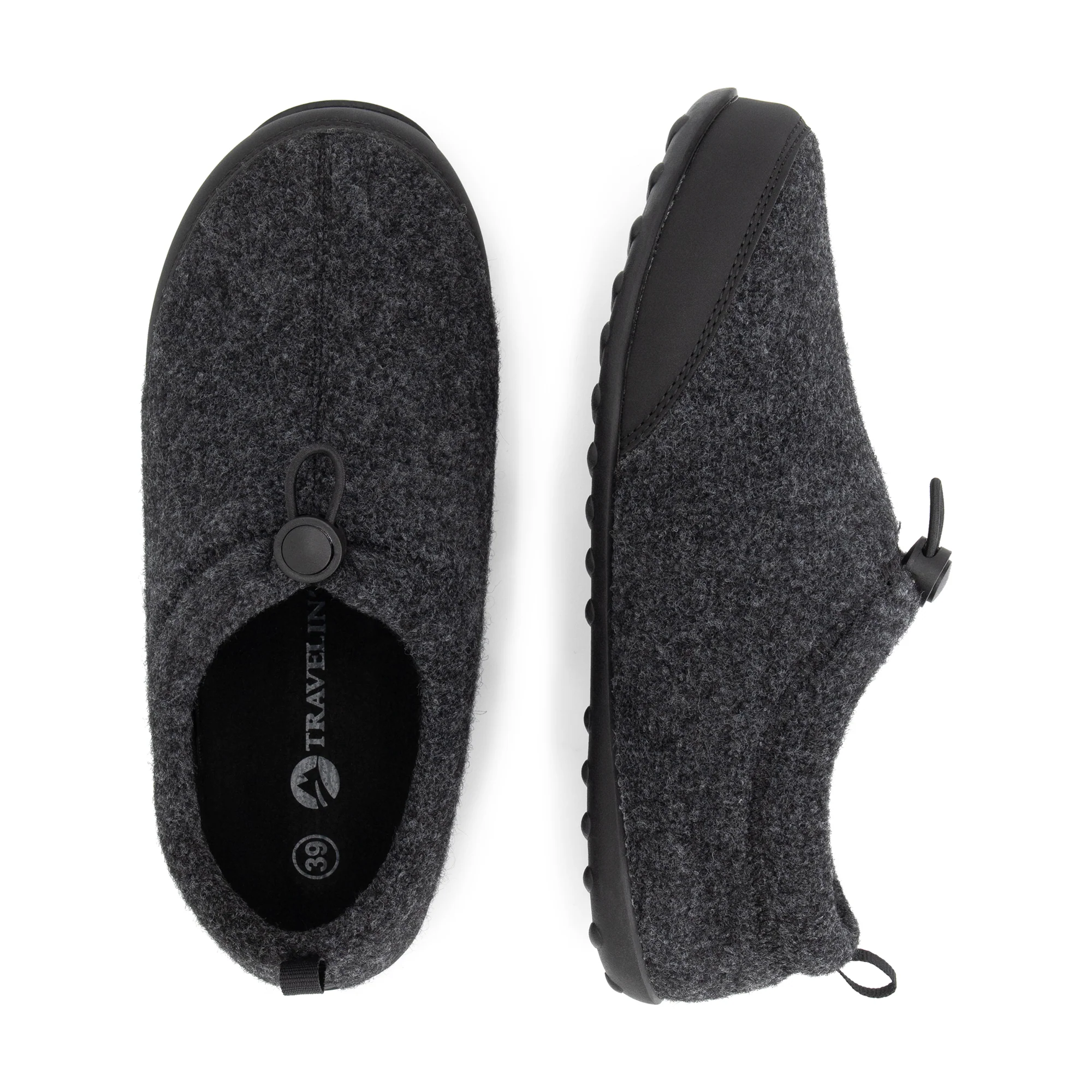 Back2Home Women - House slippers - Wool - Dark grey - Image 4