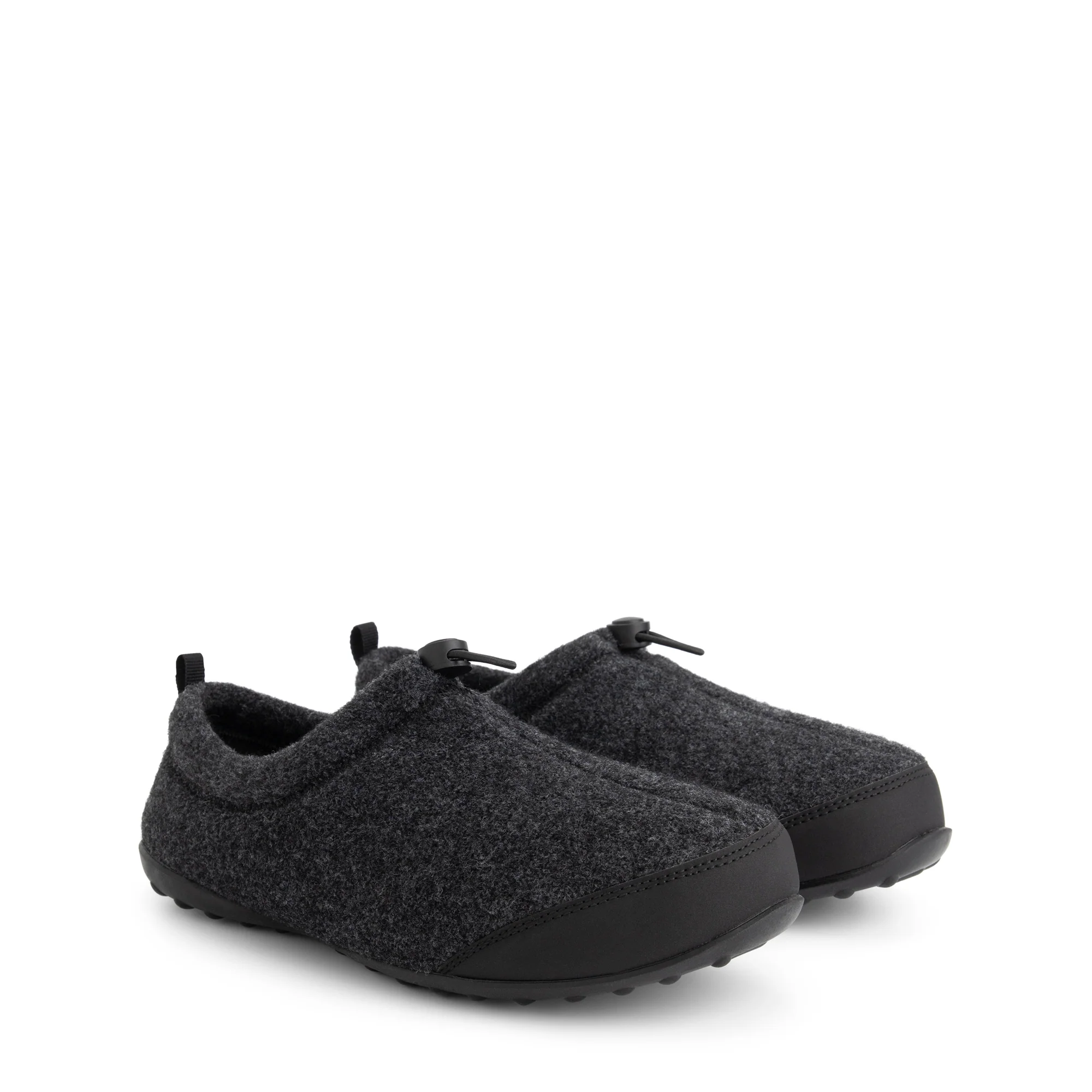 Back2Home Men - House slippers - Wool - Dark grey