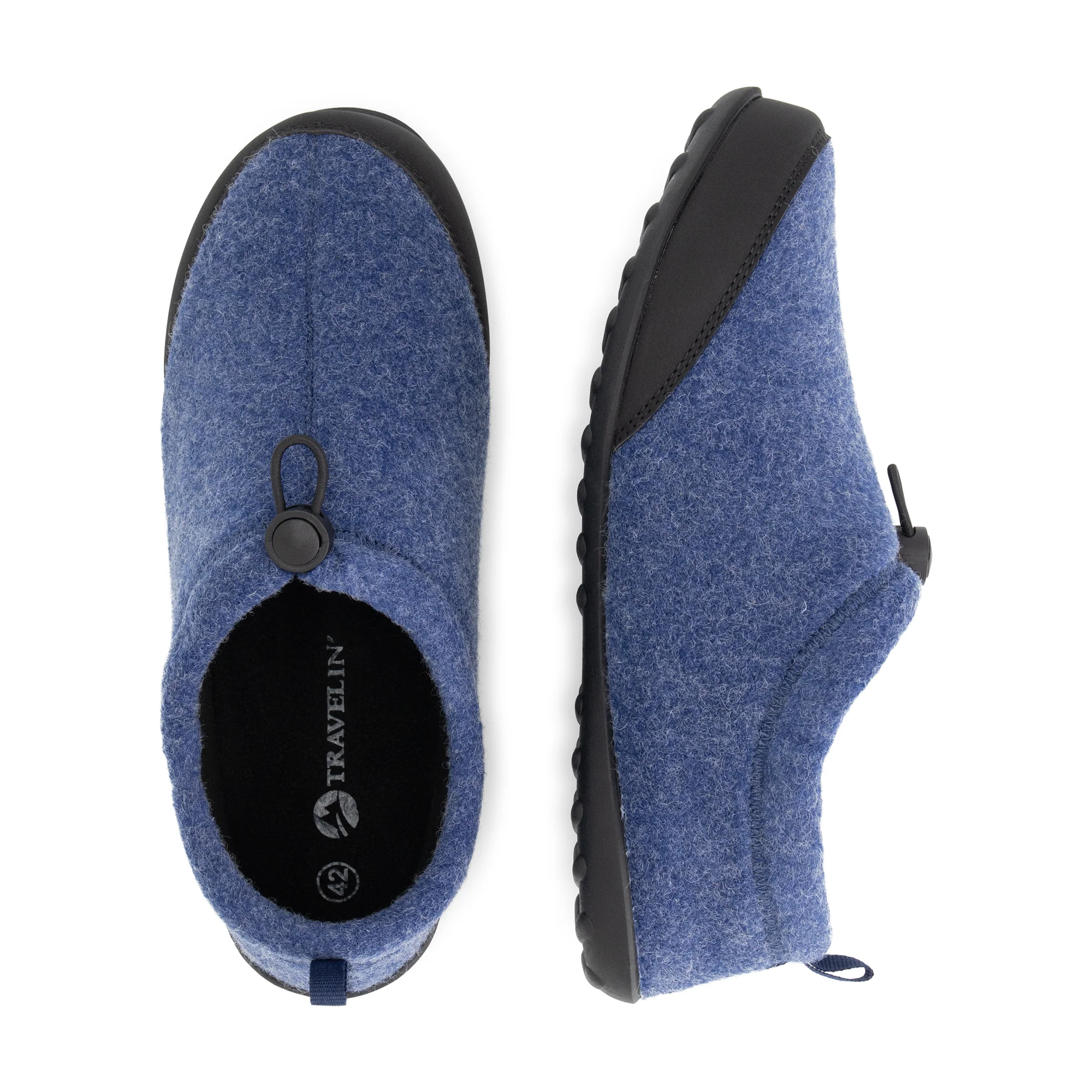 Back2Home Men - House slippers - Wool - Navy - Image 4