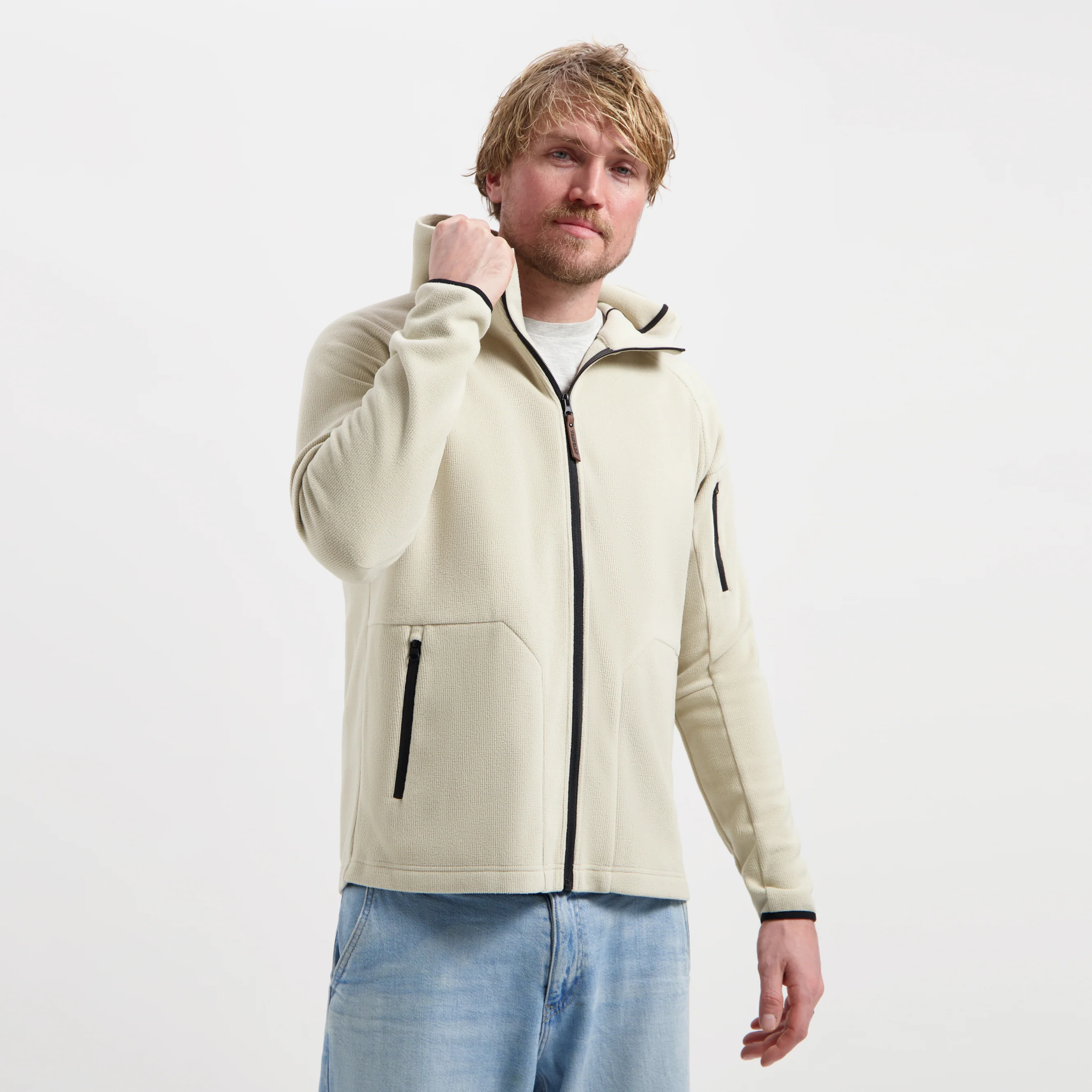 Bjorn Men - Outdoor cardigan - Sand - Image 2