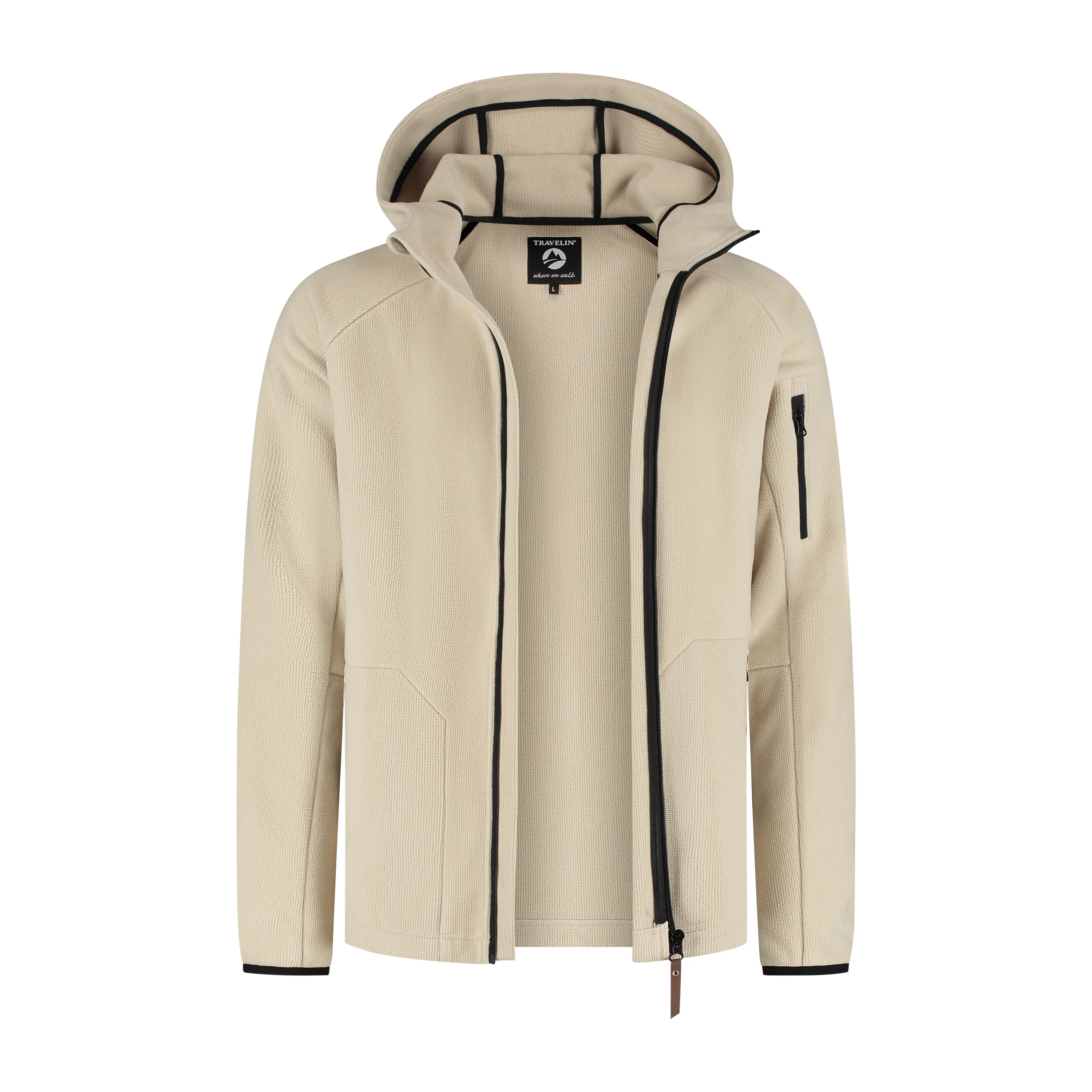 Bjorn Men - Outdoor cardigan - Sand - Image 4