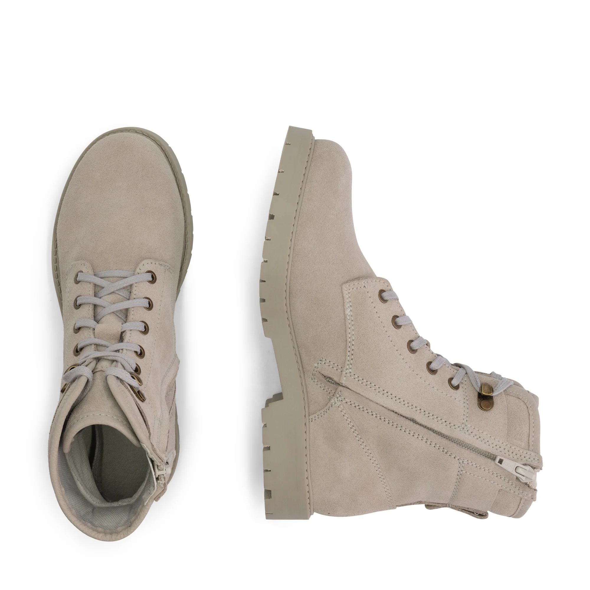 Blegna Women - Lace-up boots - Suede - Grey - Image 4