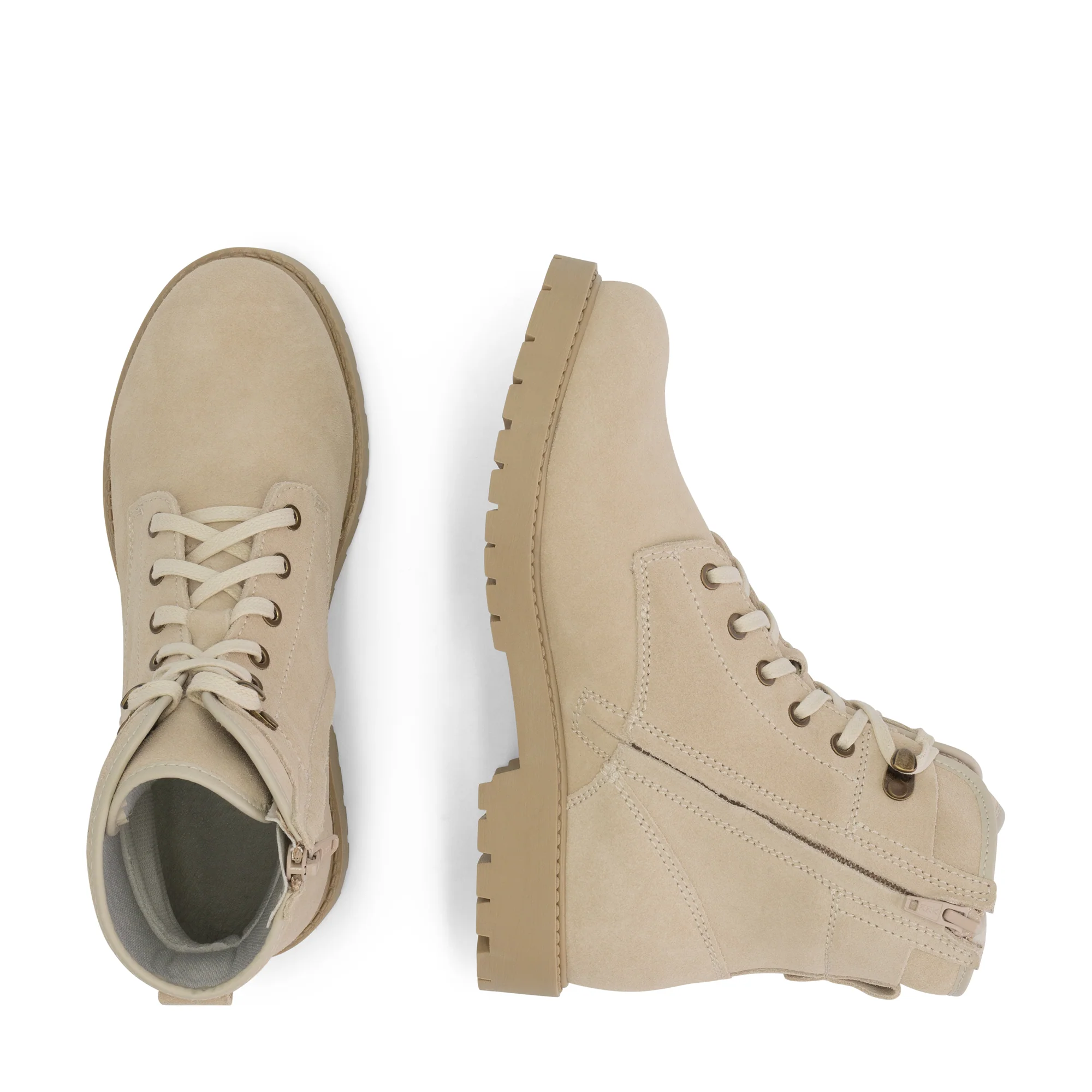 Blegna Women - Lace-up boots - Suede - Sand - Image 4