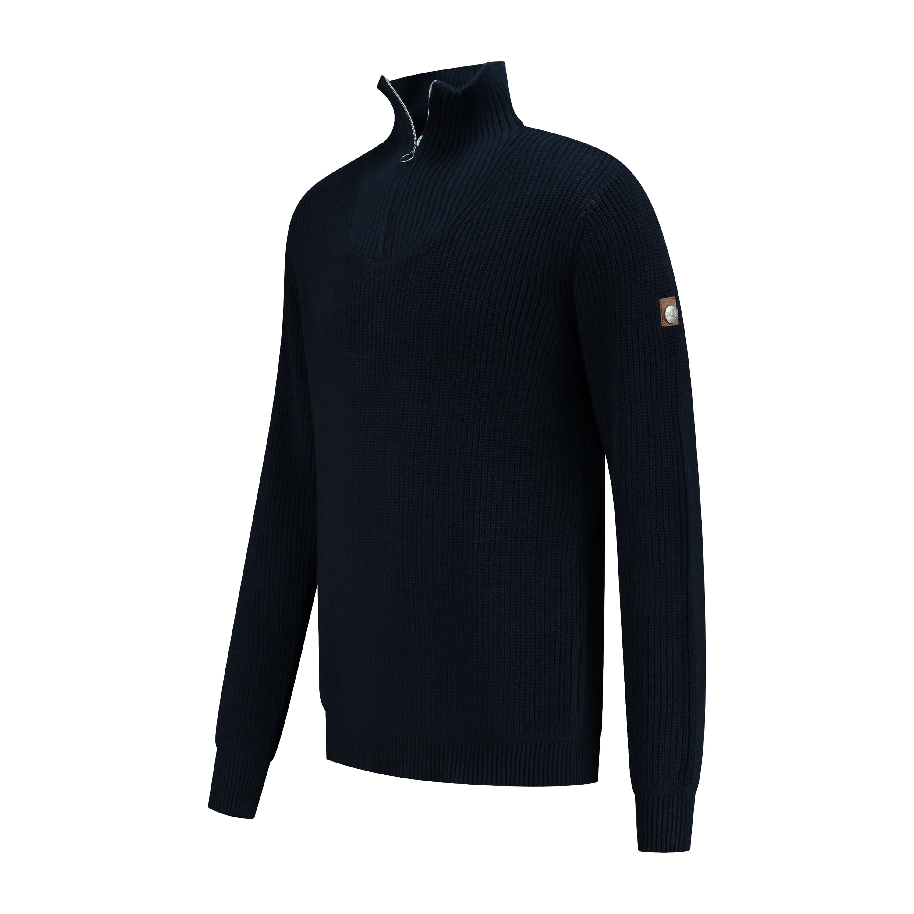 Brecon Men - Sweater - Cashmere blend - Navy - Image 3