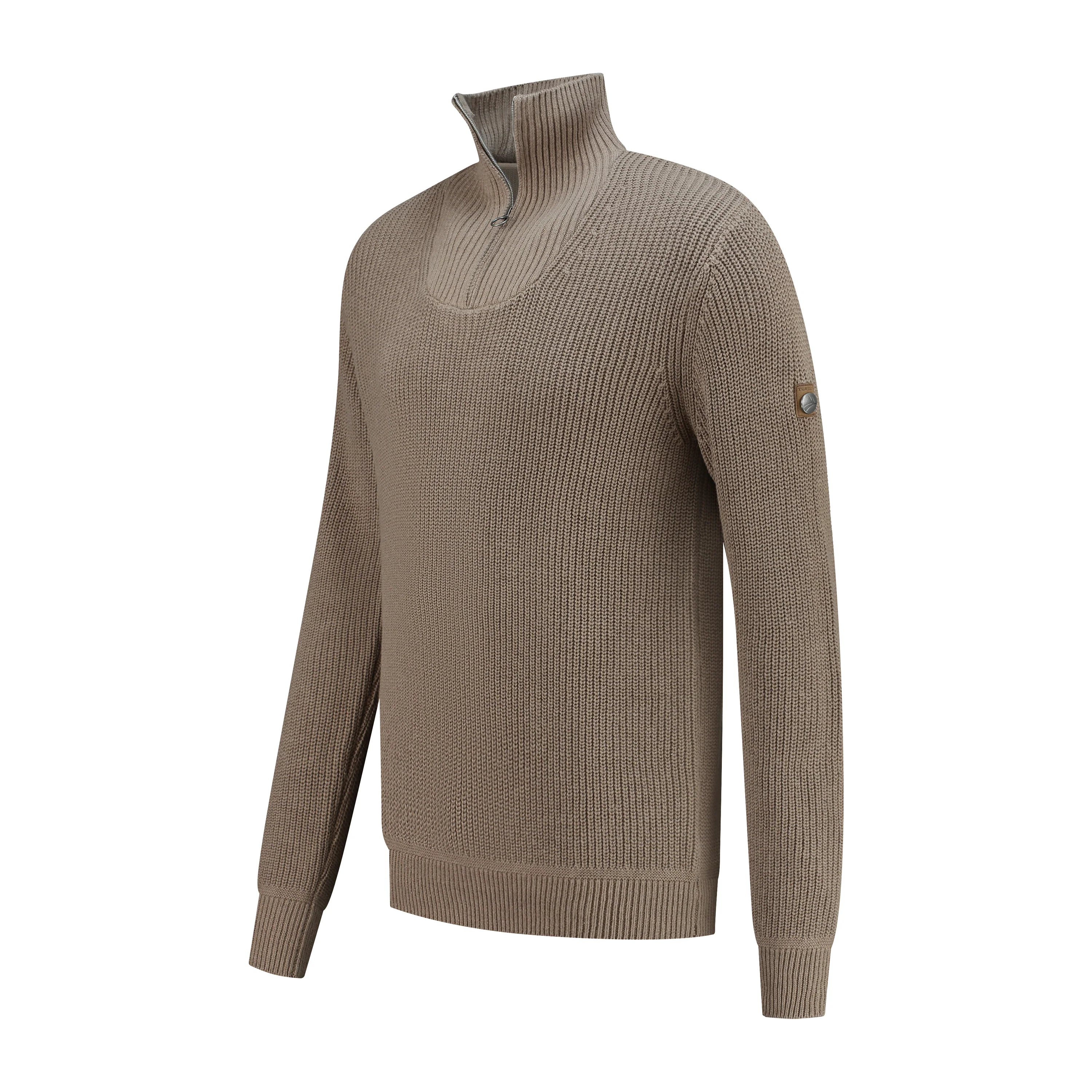 Brecon Men - Sweater - Cashmere blend - Sand - Image 3