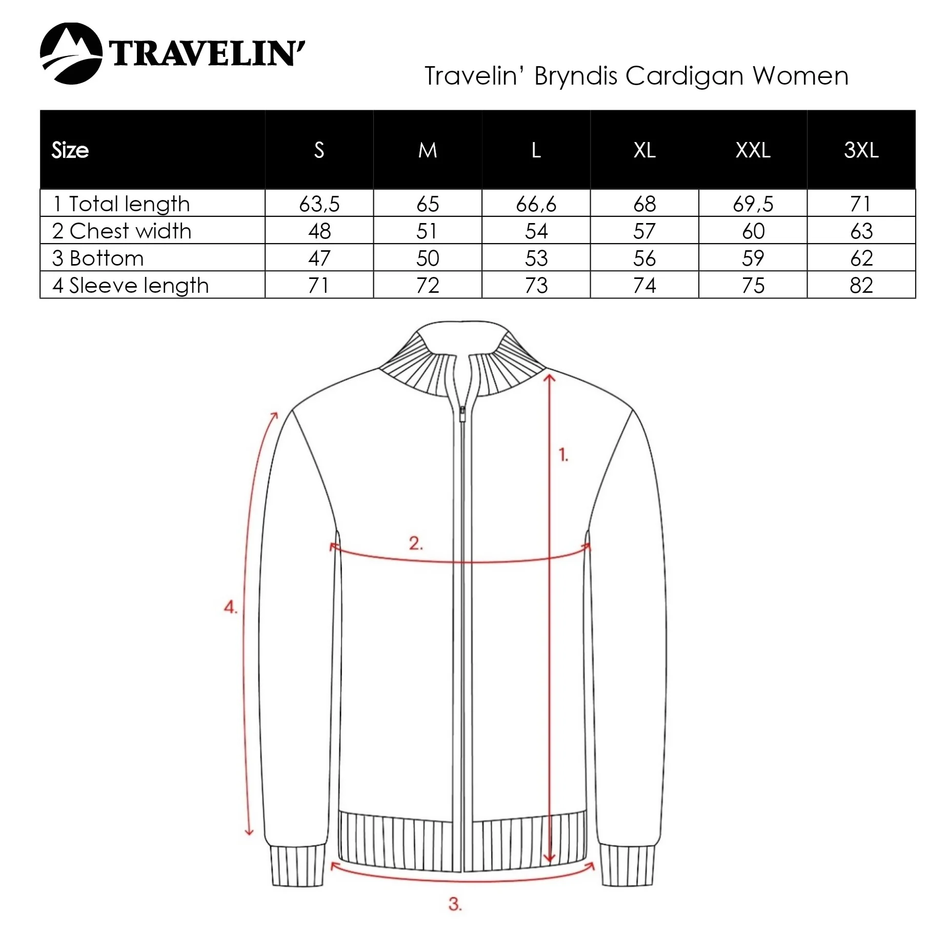Bryndis Women - Outdoor cardigan - Navy - Image 10