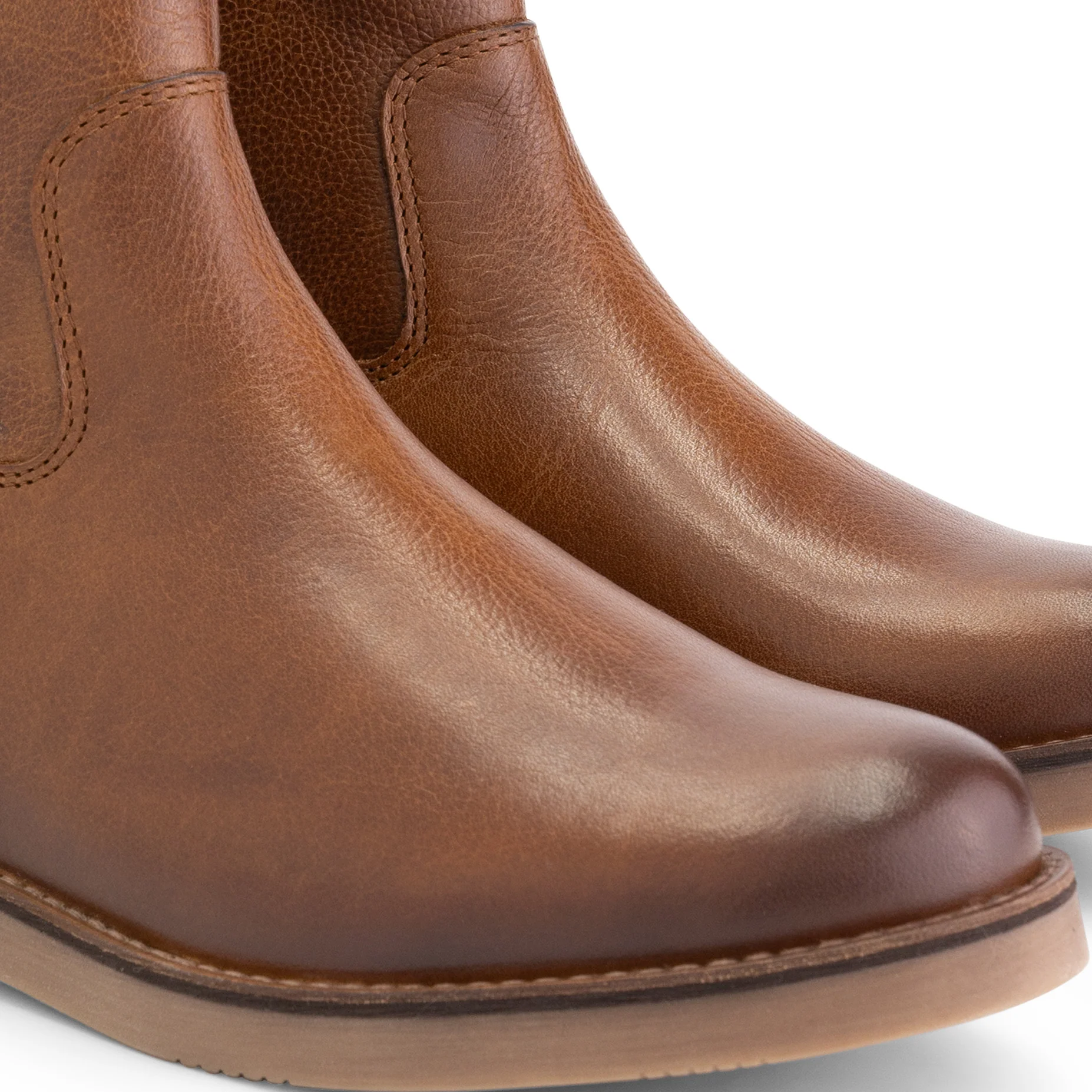 Castres Women - Ankle Booties - Leather - Cognac - Image 7