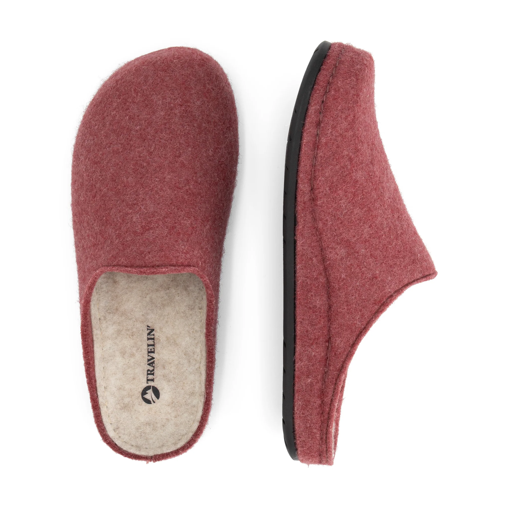 Come Home Women - House slippers - Wool - Red - Image 4