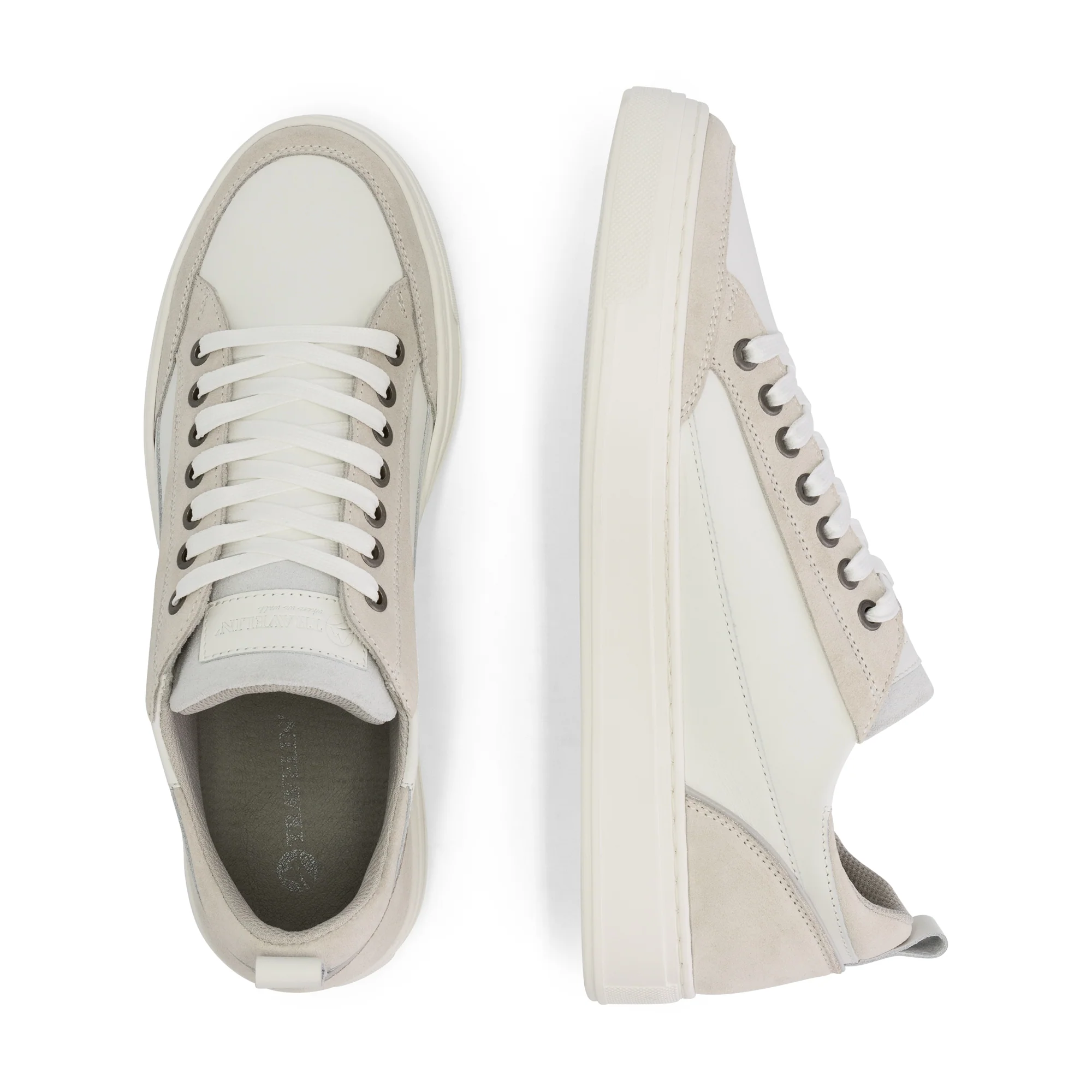 Croft Men - Sneakers - Leather - White-Sand - Image 4