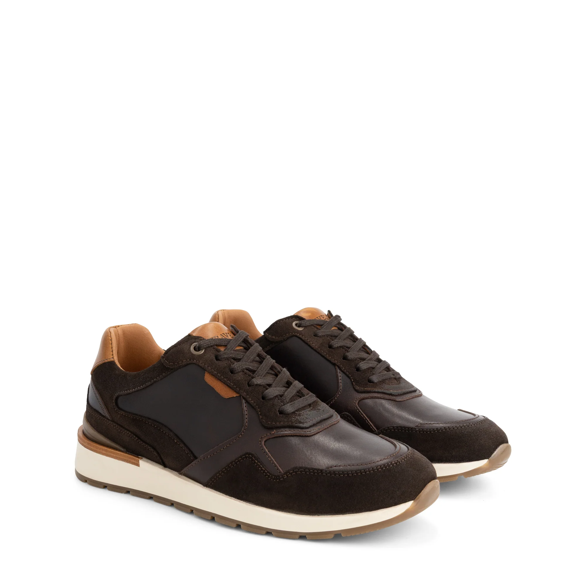 Dalton Men - Sneakers - Leather - Dark brown