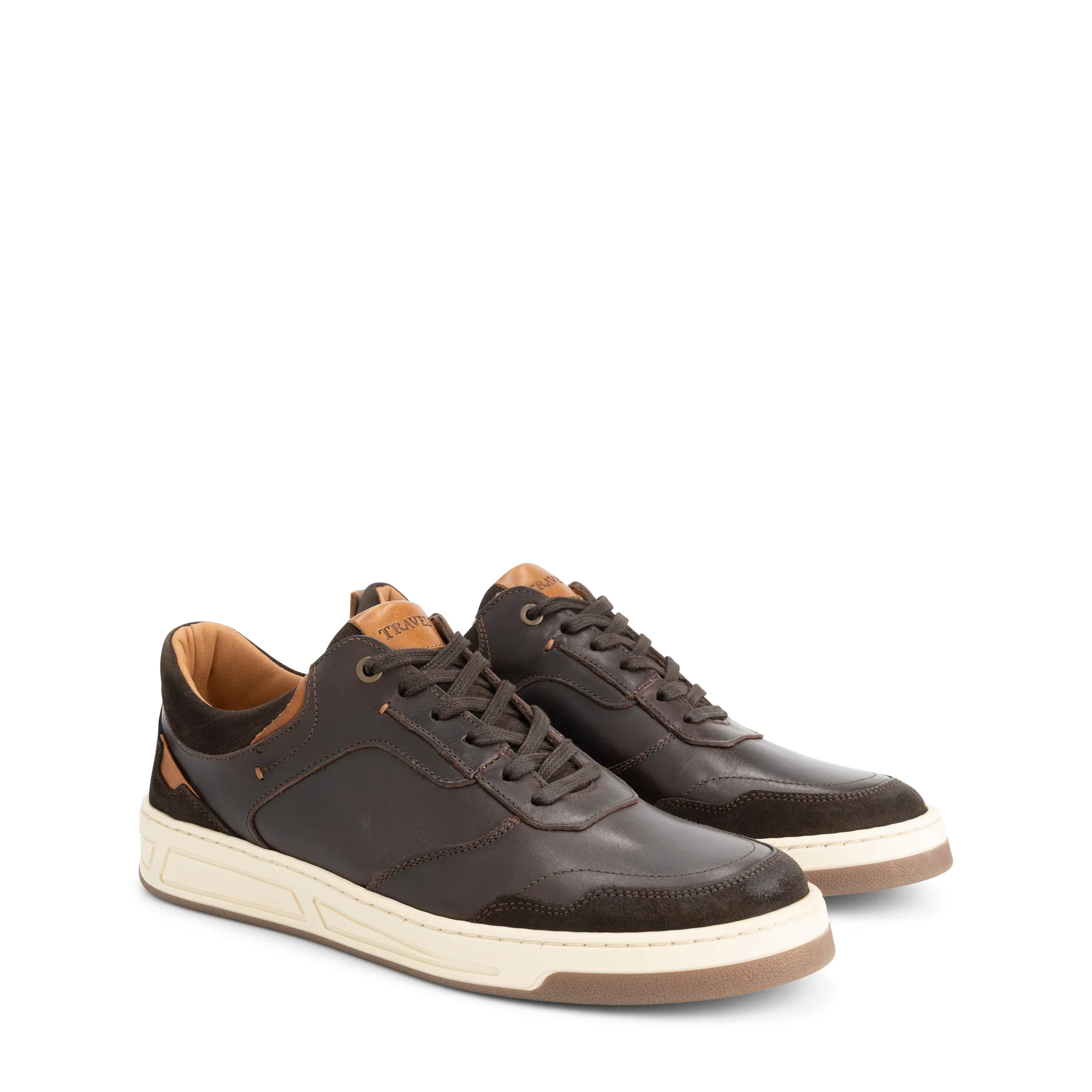 Darley Men - Sneakers - Leather - Dark brown