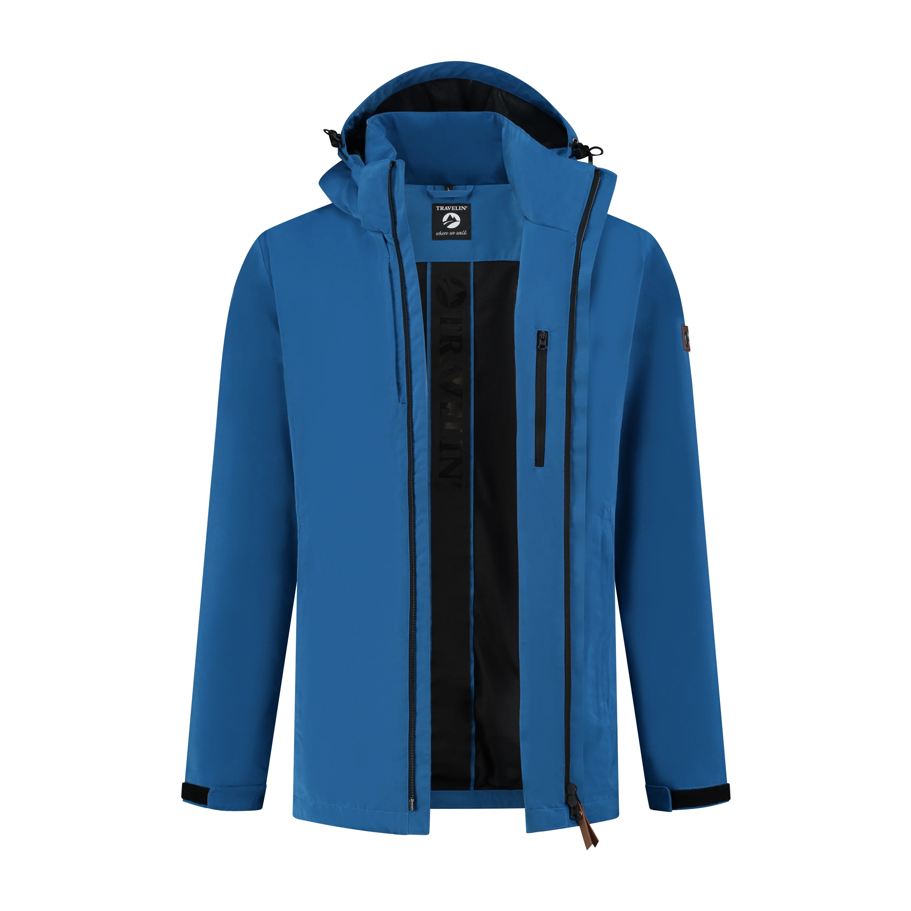 Davin Men - Softshell jacket - Waterproof - Blue - Image 4