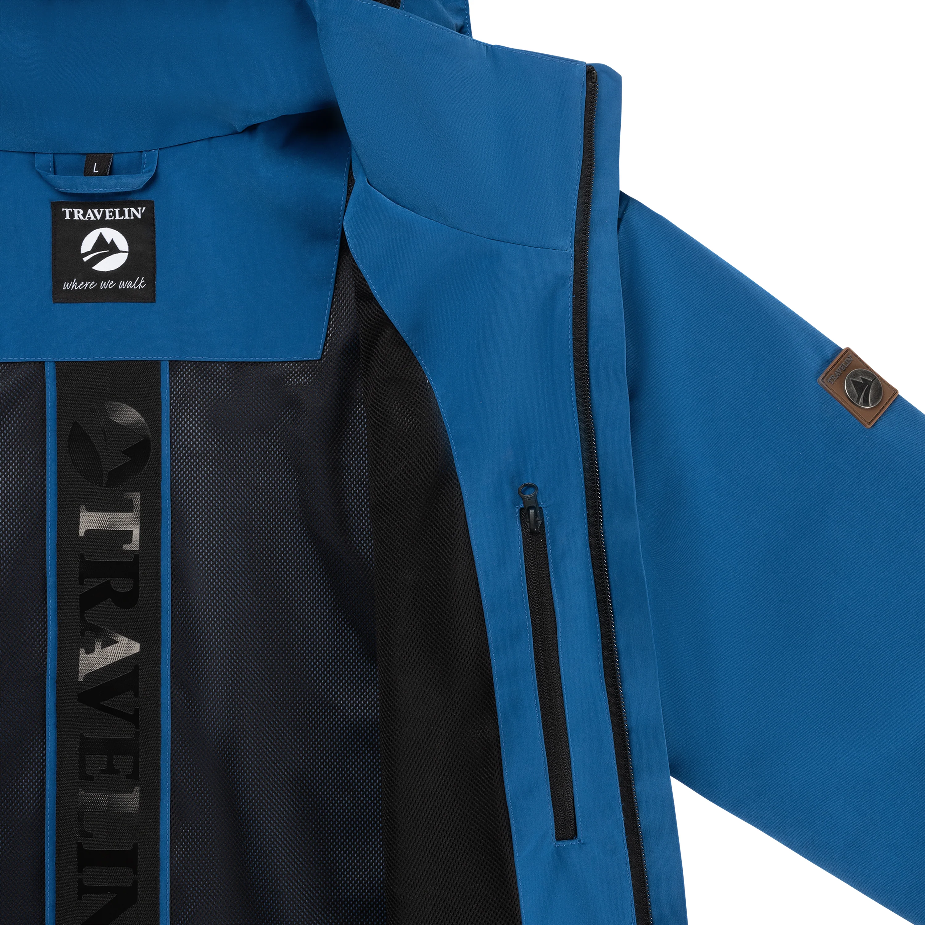 Davin Men - Softshell jacket - Waterproof - Blue - Image 8