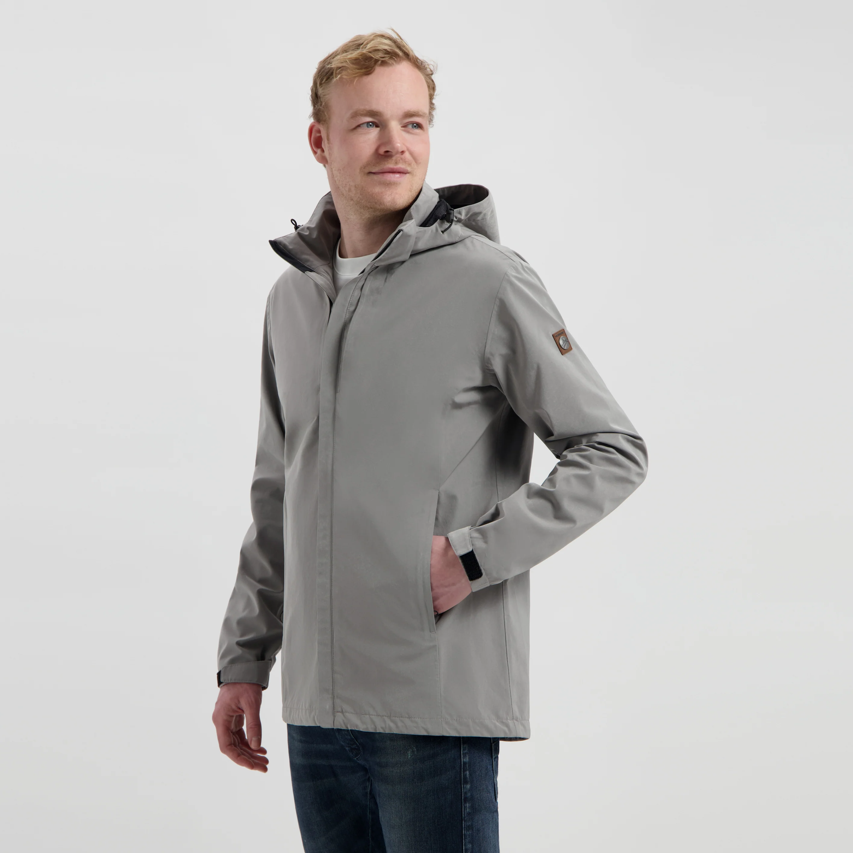 Davin Men - Softshell jacket - Waterproof - Grey - Image 2