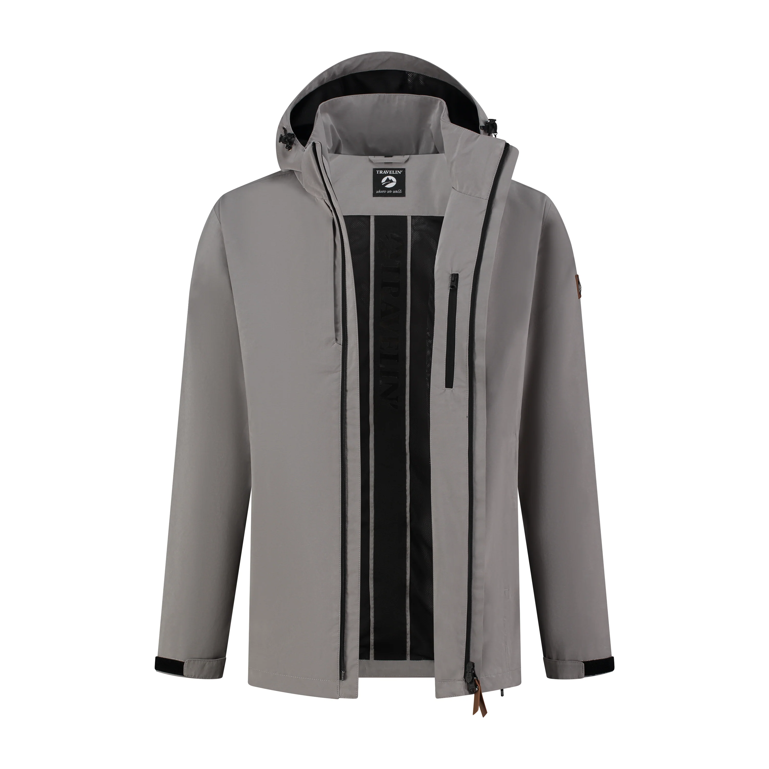 Davin Men - Softshell jacket - Waterproof - Grey - Image 4