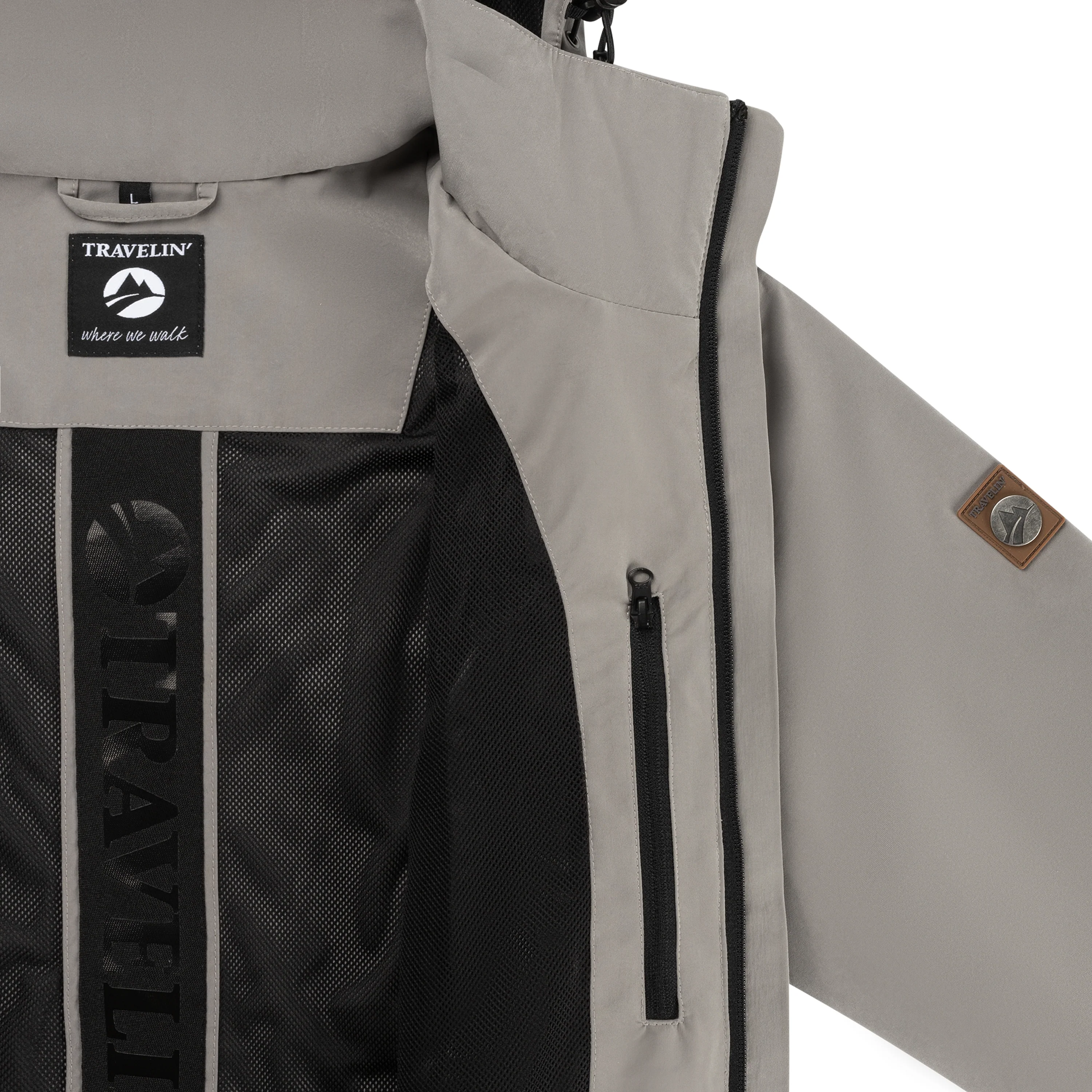 Davin Men - Softshell jacket - Waterproof - Grey - Image 8