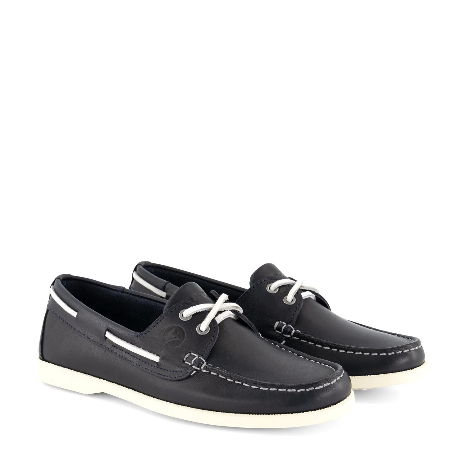 Exmouth Women - Boat shoes - Leather - Blue