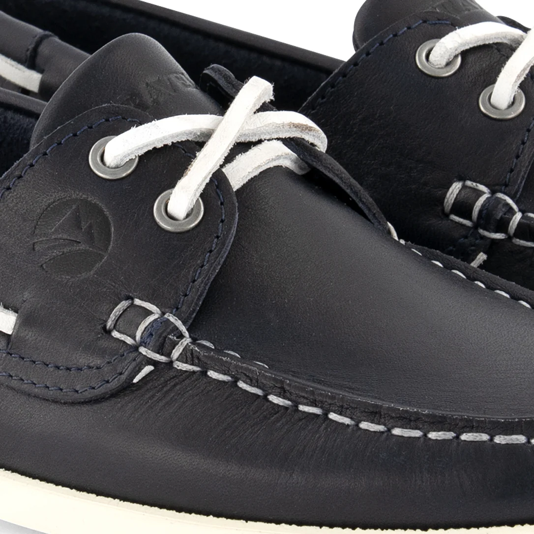 Exmouth Women - Boat shoes - Leather - Blue - Image 7