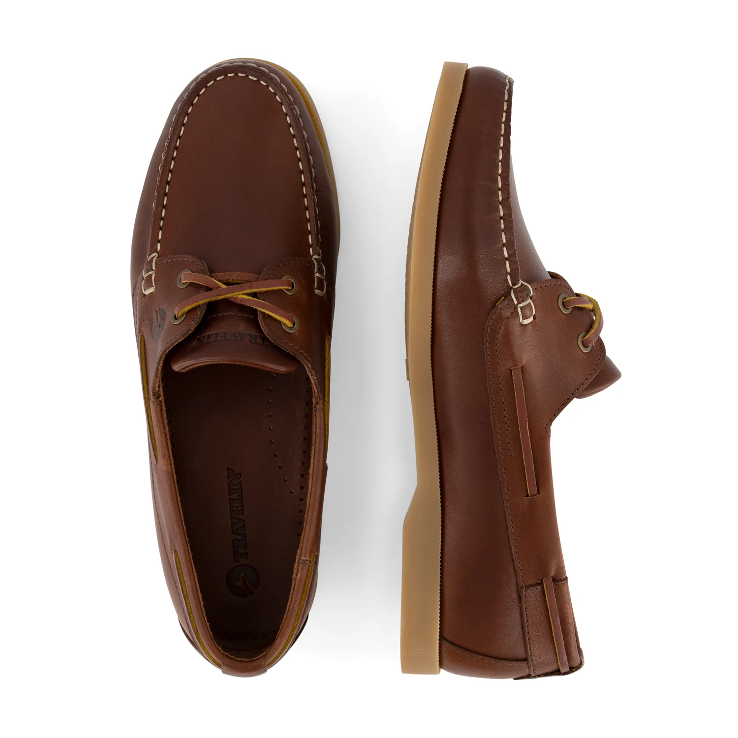 Exmouth Men - Boat shoes - Leather - Brown - Image 4