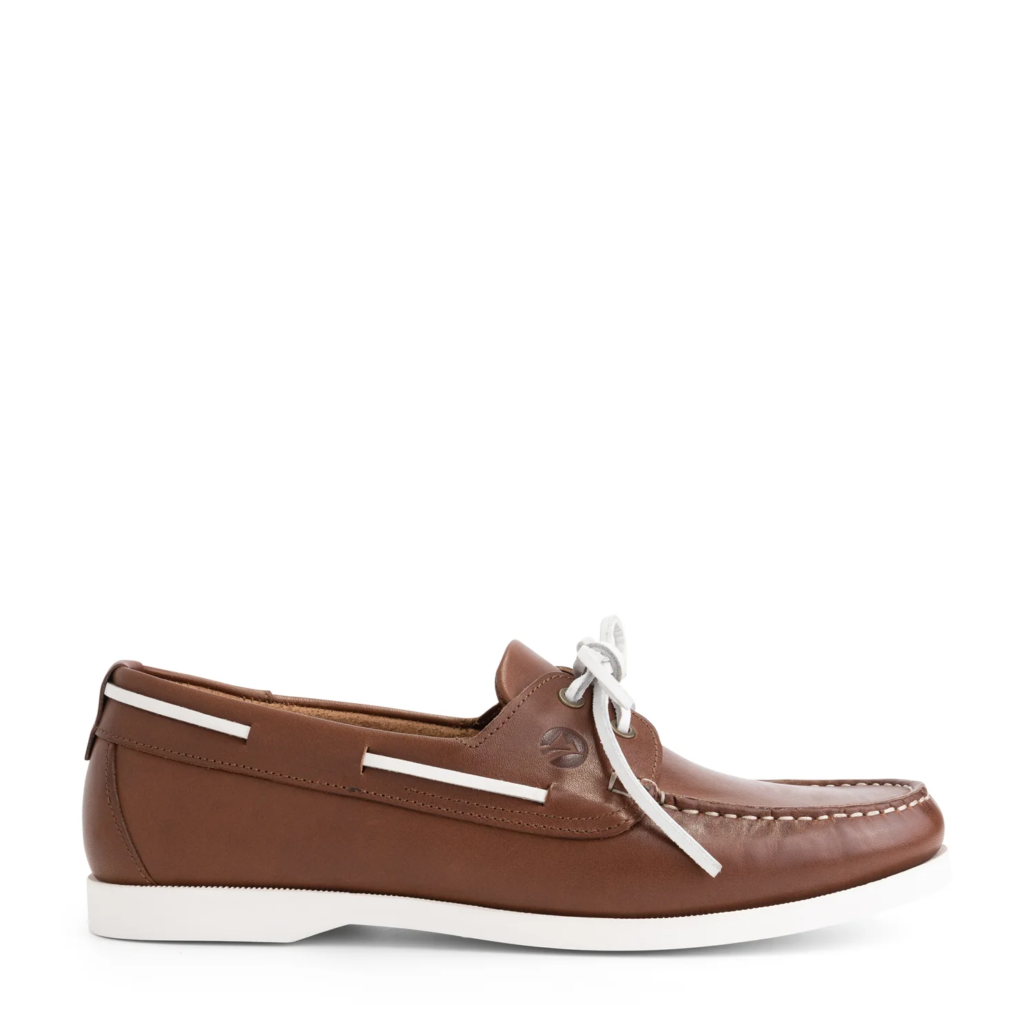 Exmouth Men - Boat shoes - Leather - Cognac - Image 3