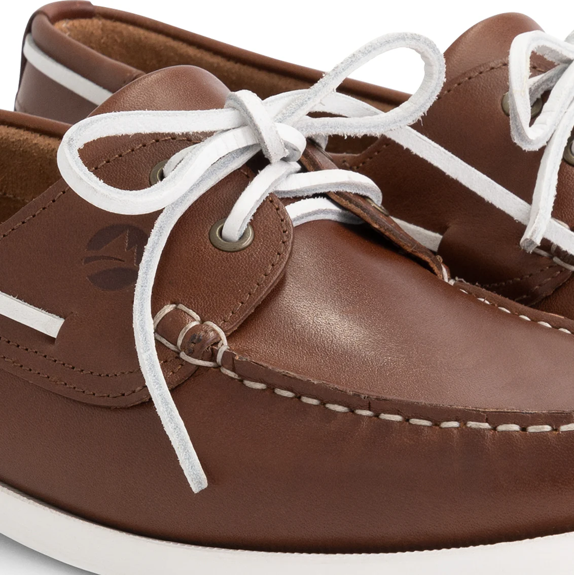 Exmouth Men - Boat shoes - Leather - Cognac - Image 7