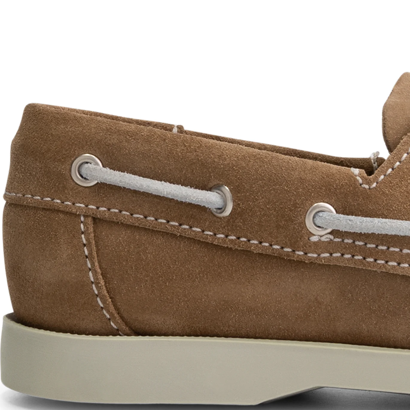 Foss Kids - Boat shoes - Suede - Light brown - Image 5