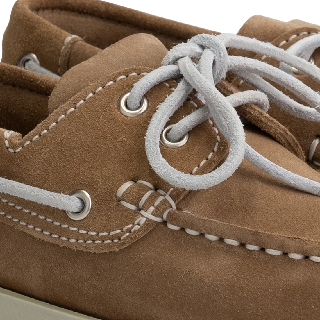 Foss Kids - Boat shoes - Suede - Light brown - Image 6