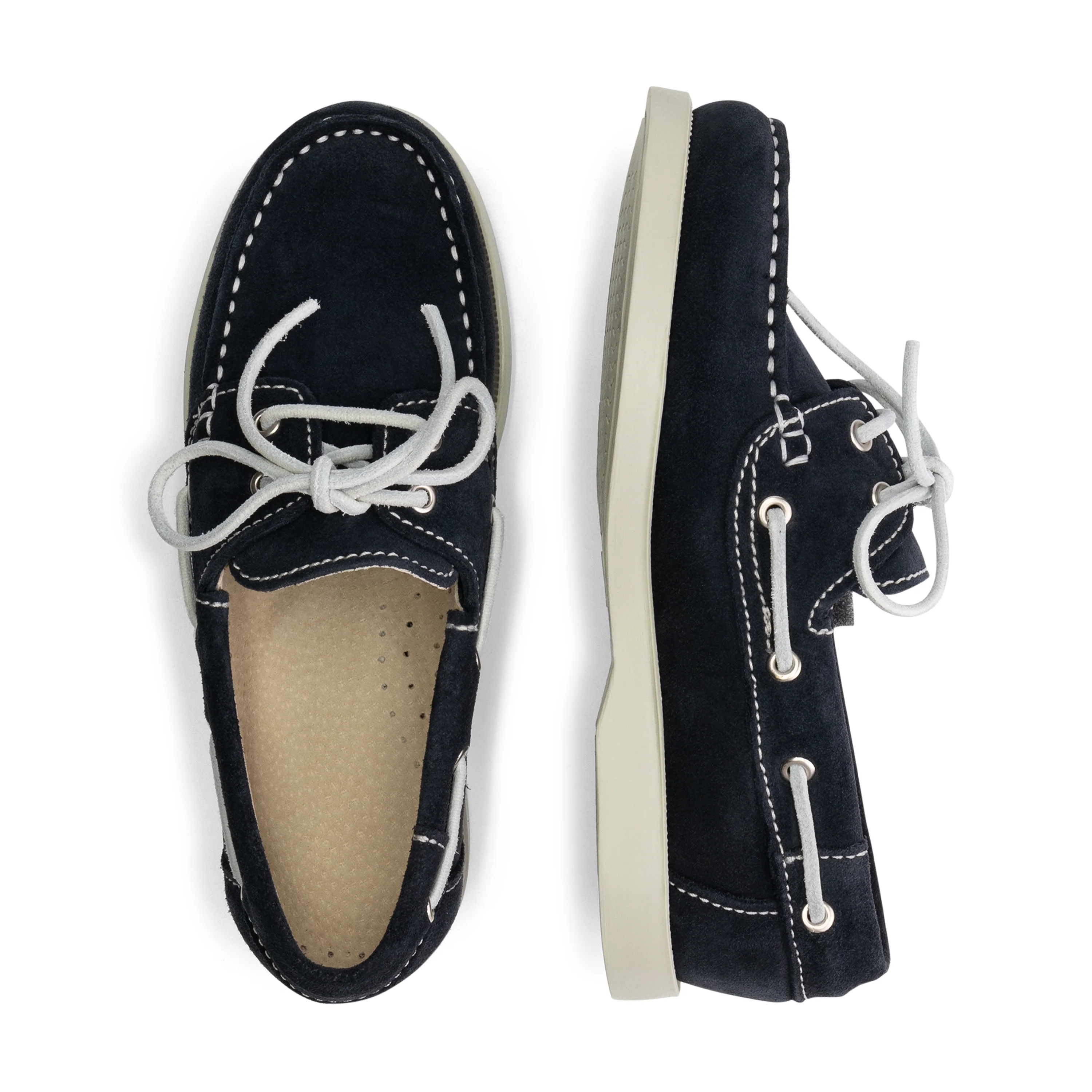 Foss Kids - Boat shoes - Suede - Navy - Image 3