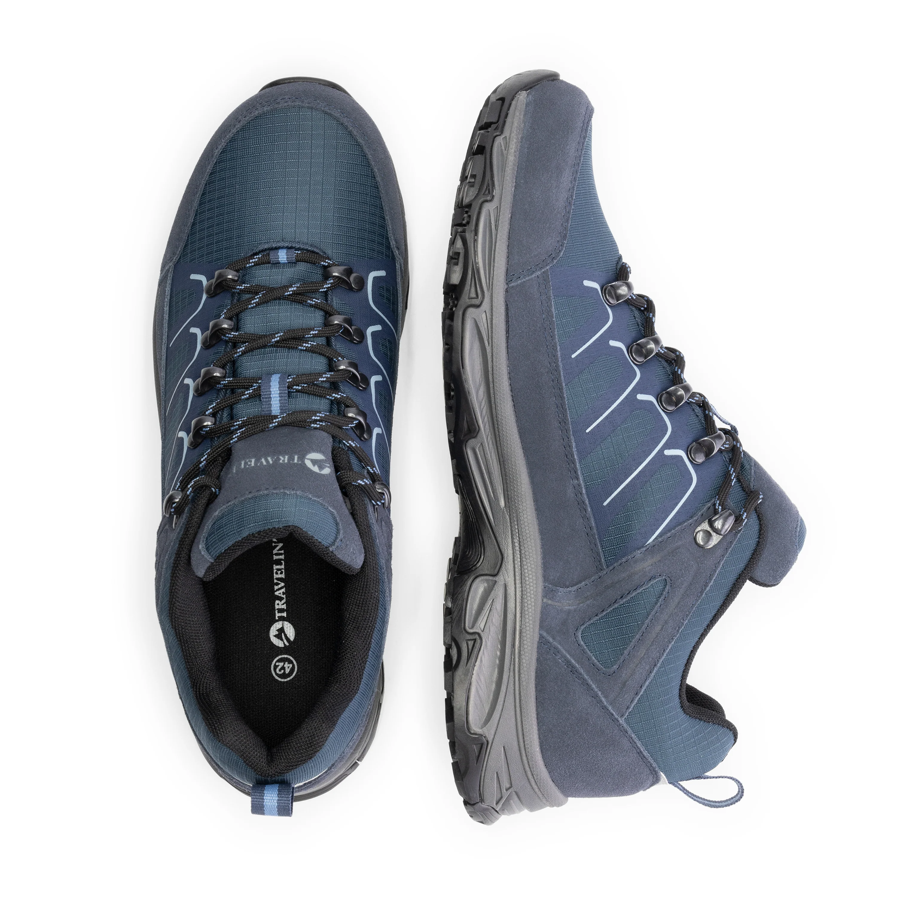 Grasten Men - Low hiking shoes - Waterproof - Blue - Image 4
