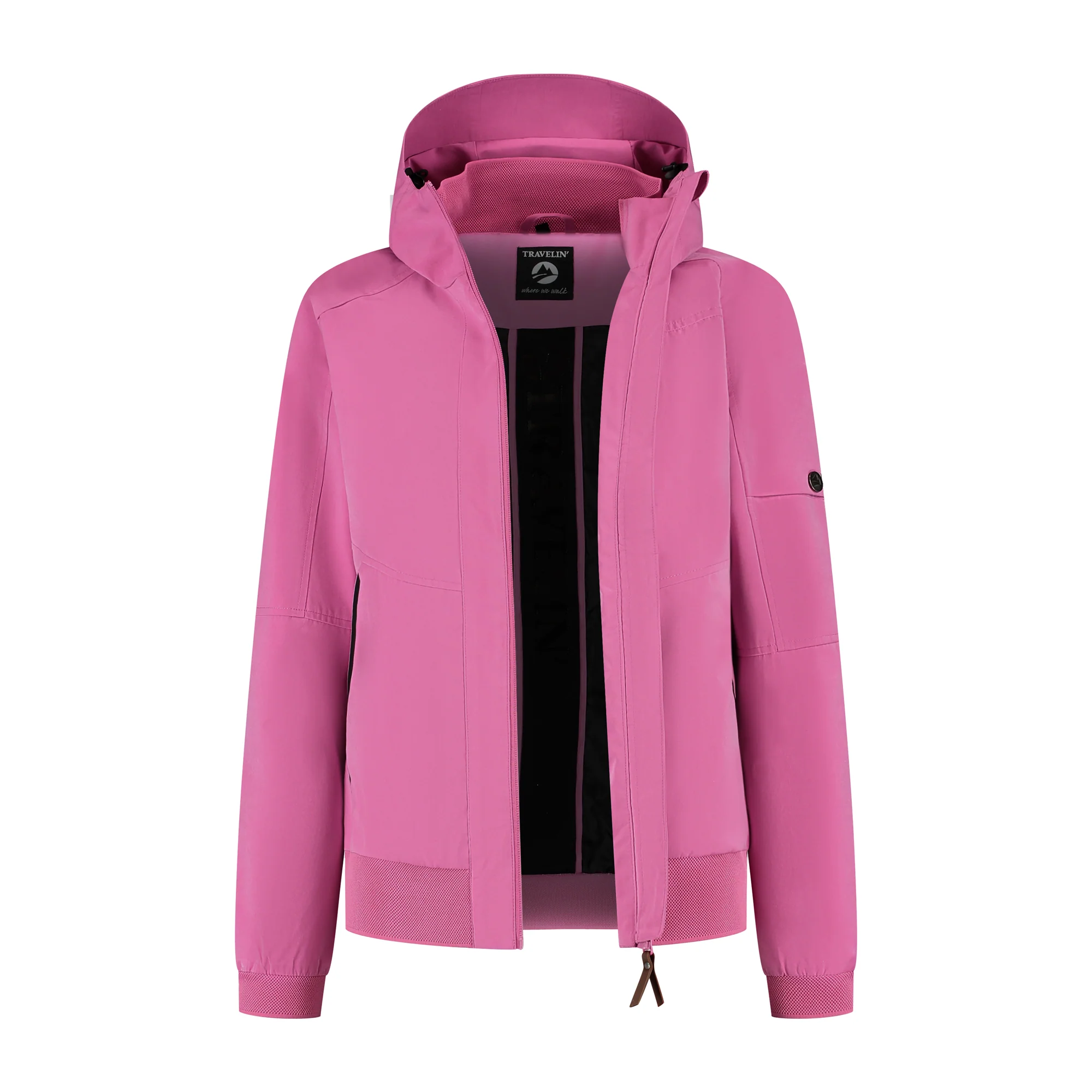 Halle Women - Hardshell jacket - Waterproof - Pink - Image 4