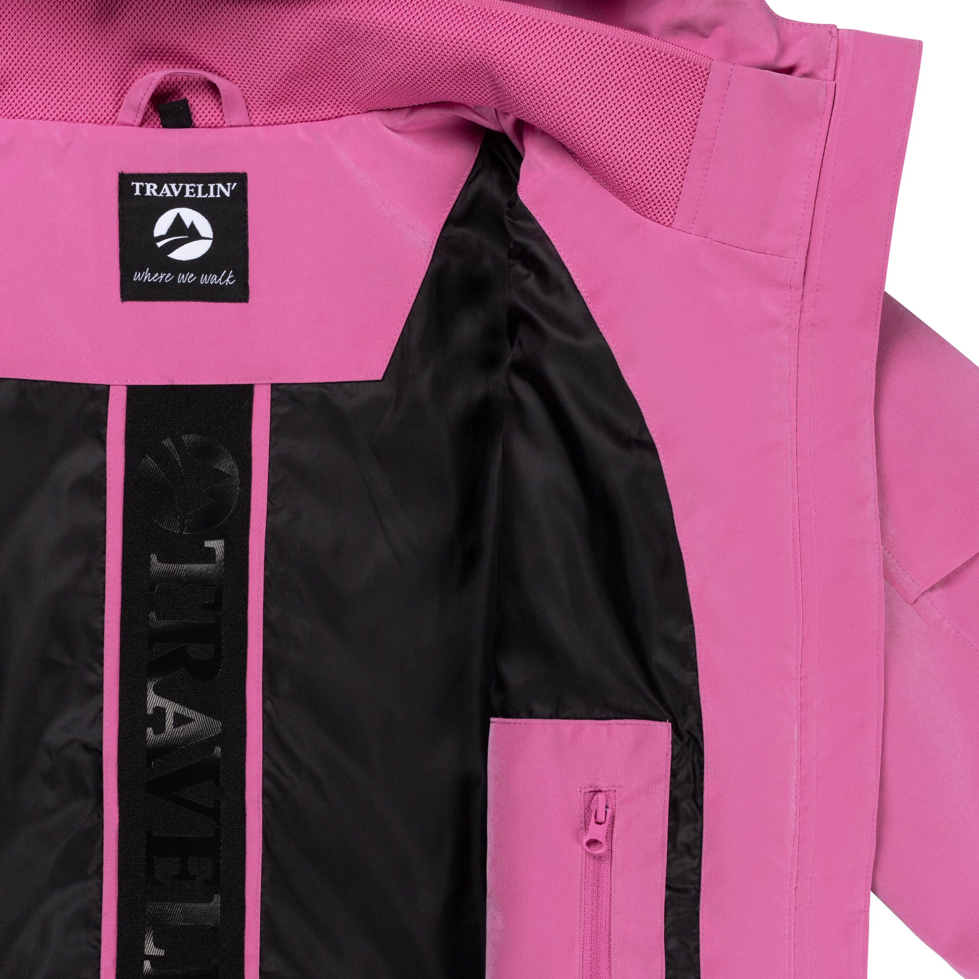 Halle Women - Hardshell jacket - Waterproof - Pink - Image 7