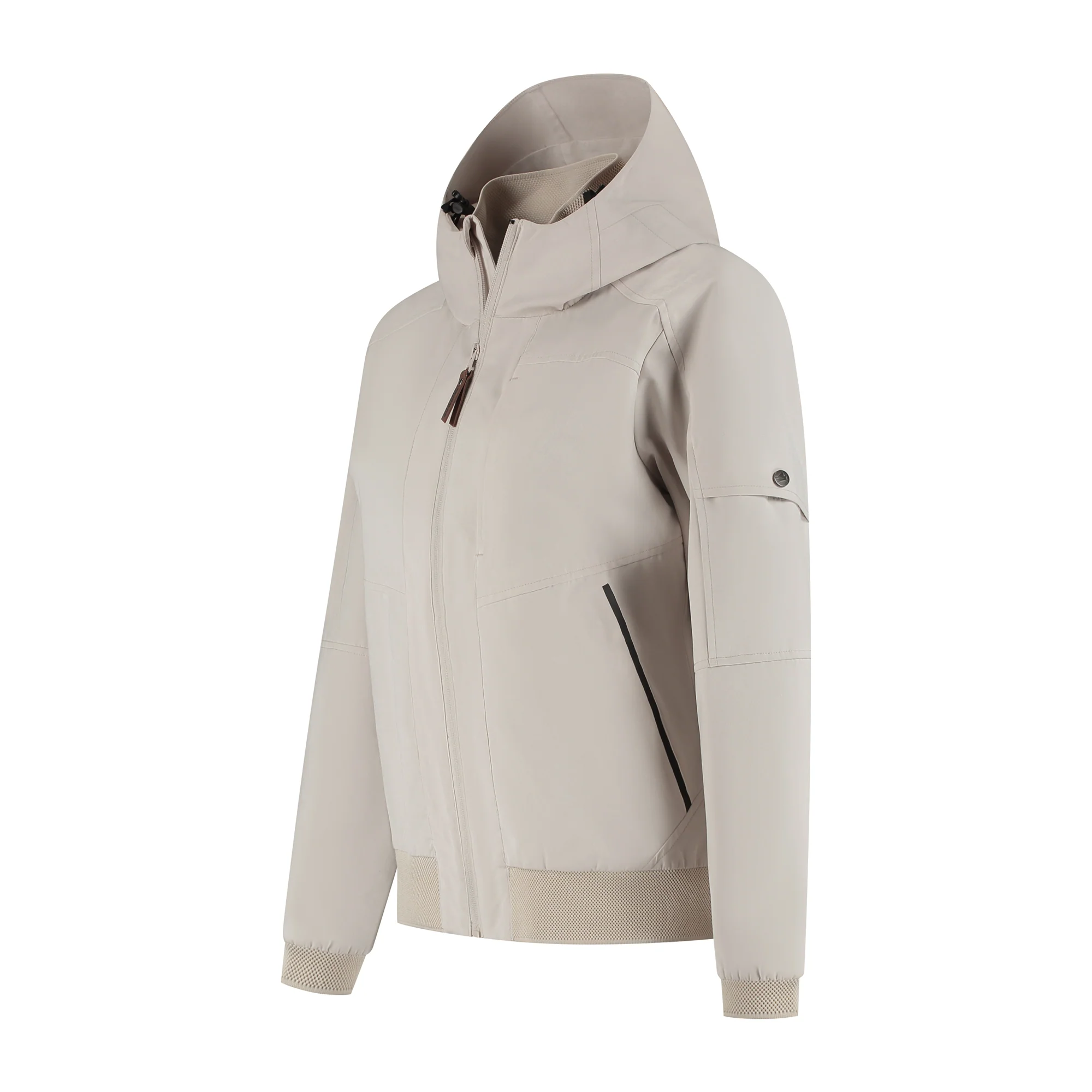 Halle Women - Hardshell jacket - Waterproof - Sand - Image 3