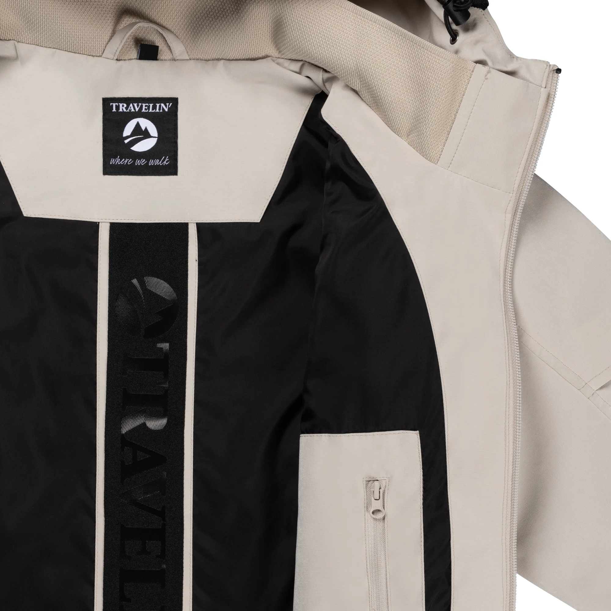 Halle Women - Hardshell jacket - Waterproof - Sand - Image 7
