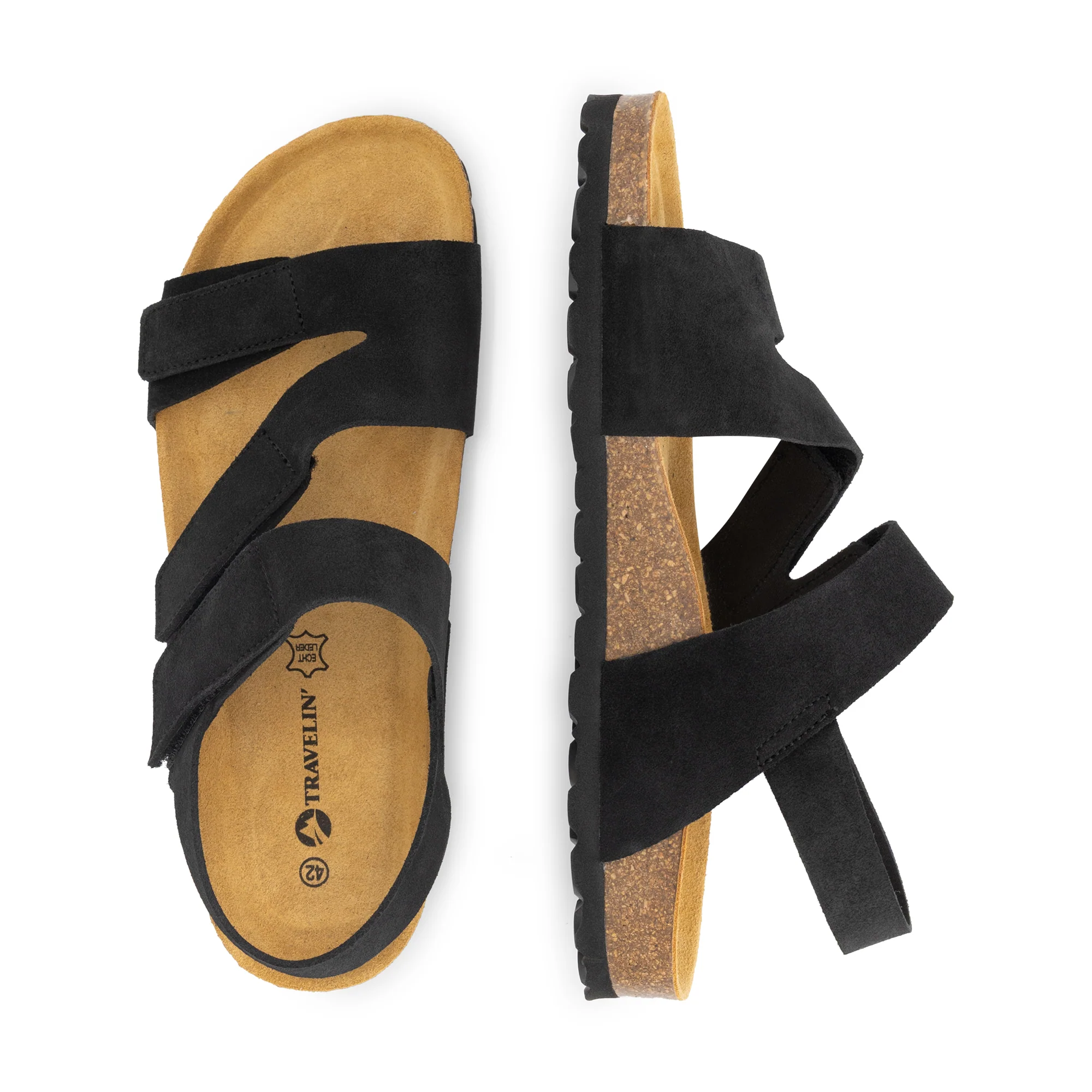 Hedeby Men - Sandals - Suede - Black - Image 4