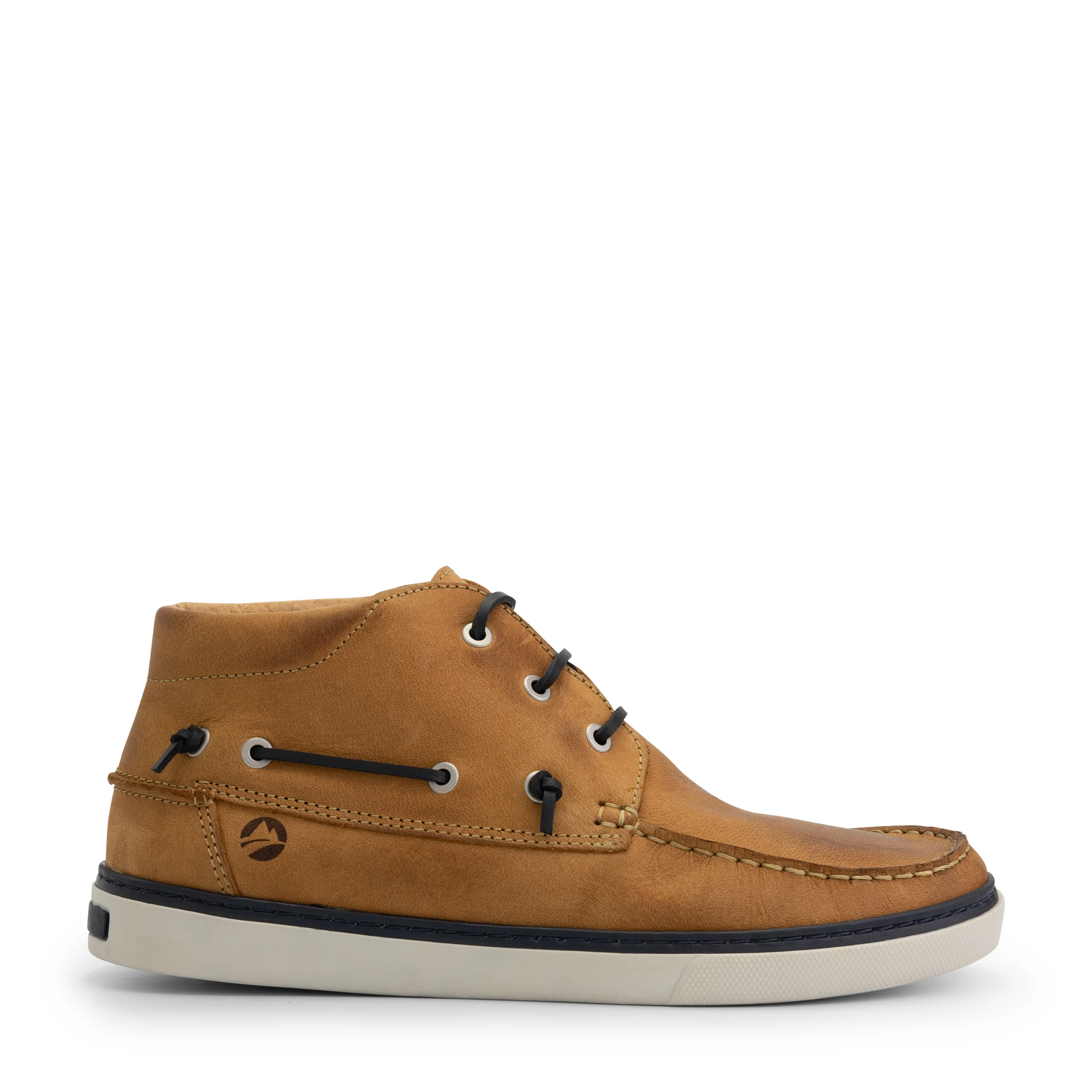 Helford Men - Mid lace-up shoes - Leather - Light brown - Image 3