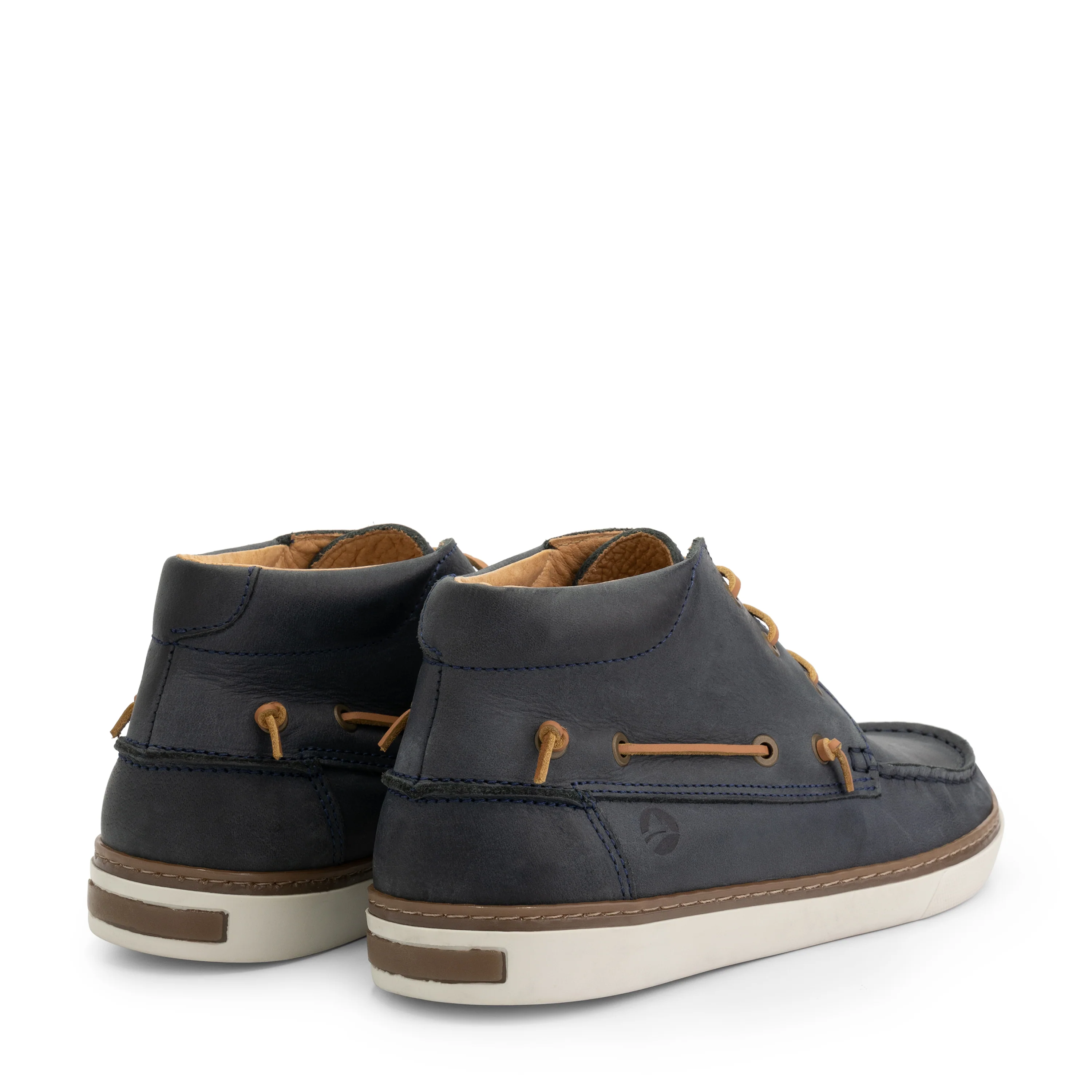 Helford Men - Mid lace-up shoes - Leather - Navy - Image 2