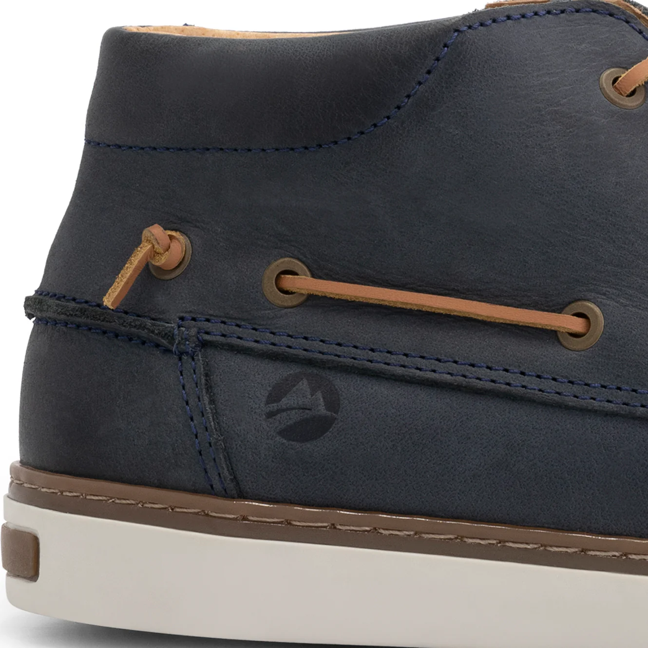 Helford Men - Mid lace-up shoes - Leather - Navy - Image 6