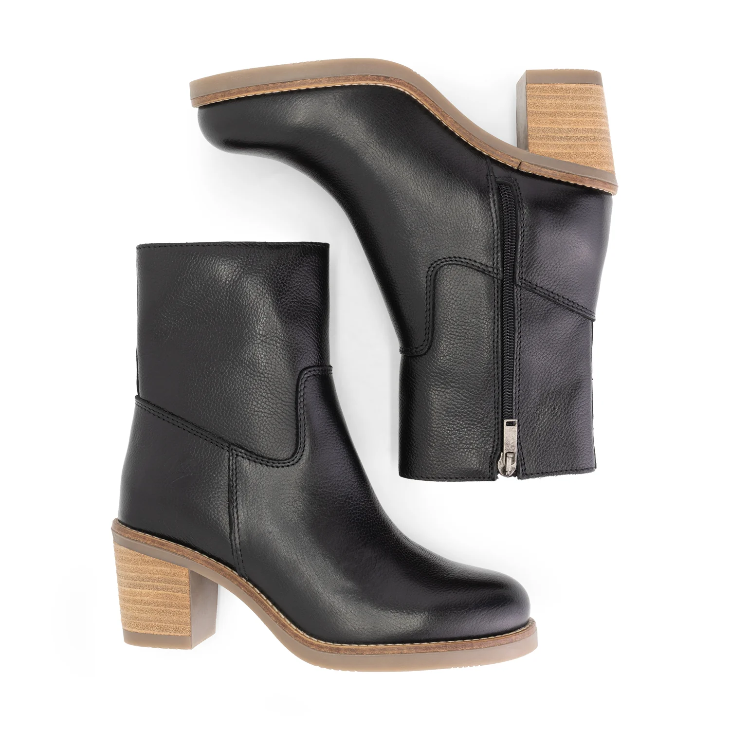 Isere Women - Ankle booties - Leather - Black - Image 4