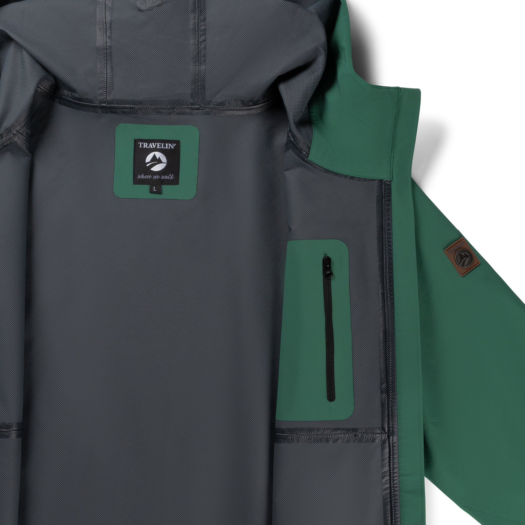 Jari Men - Hardshell jacket - Waterproof - Dark green - Image 9