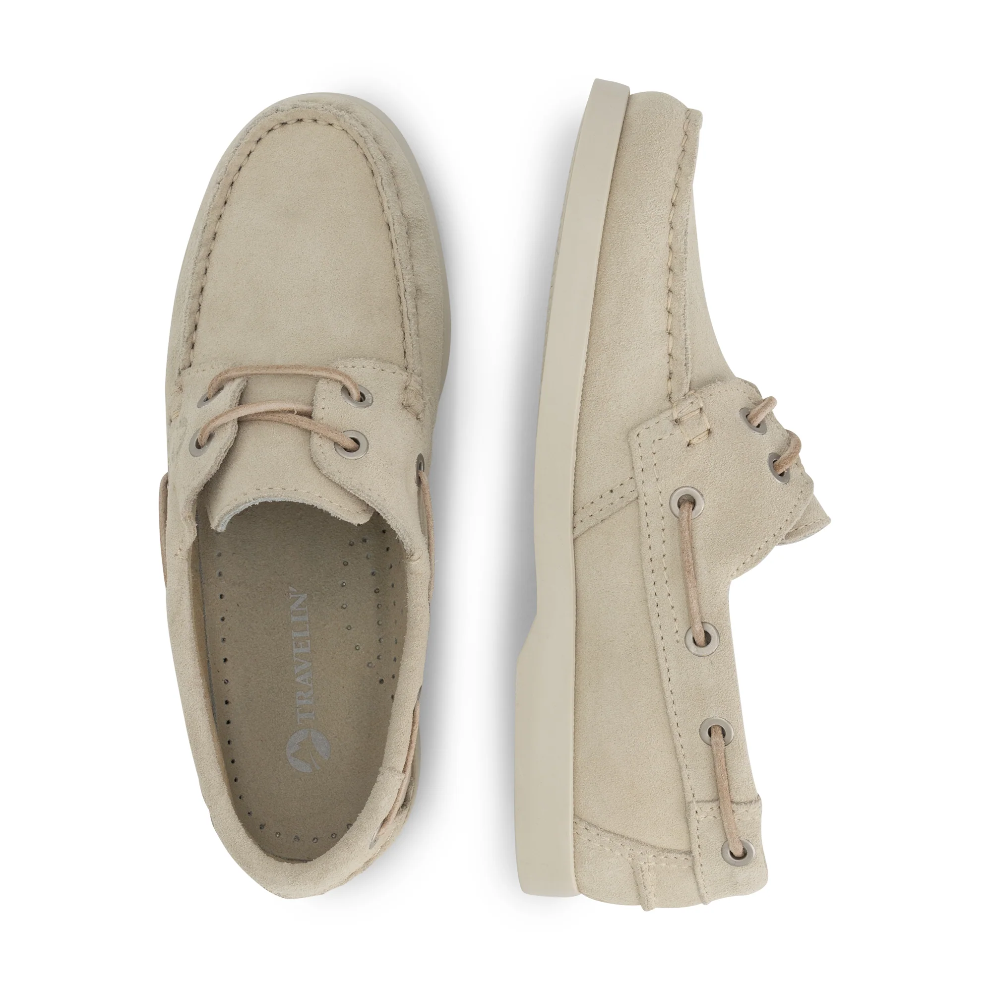 Kajaani Women - Boat shoes - Suede - Sand - Image 4