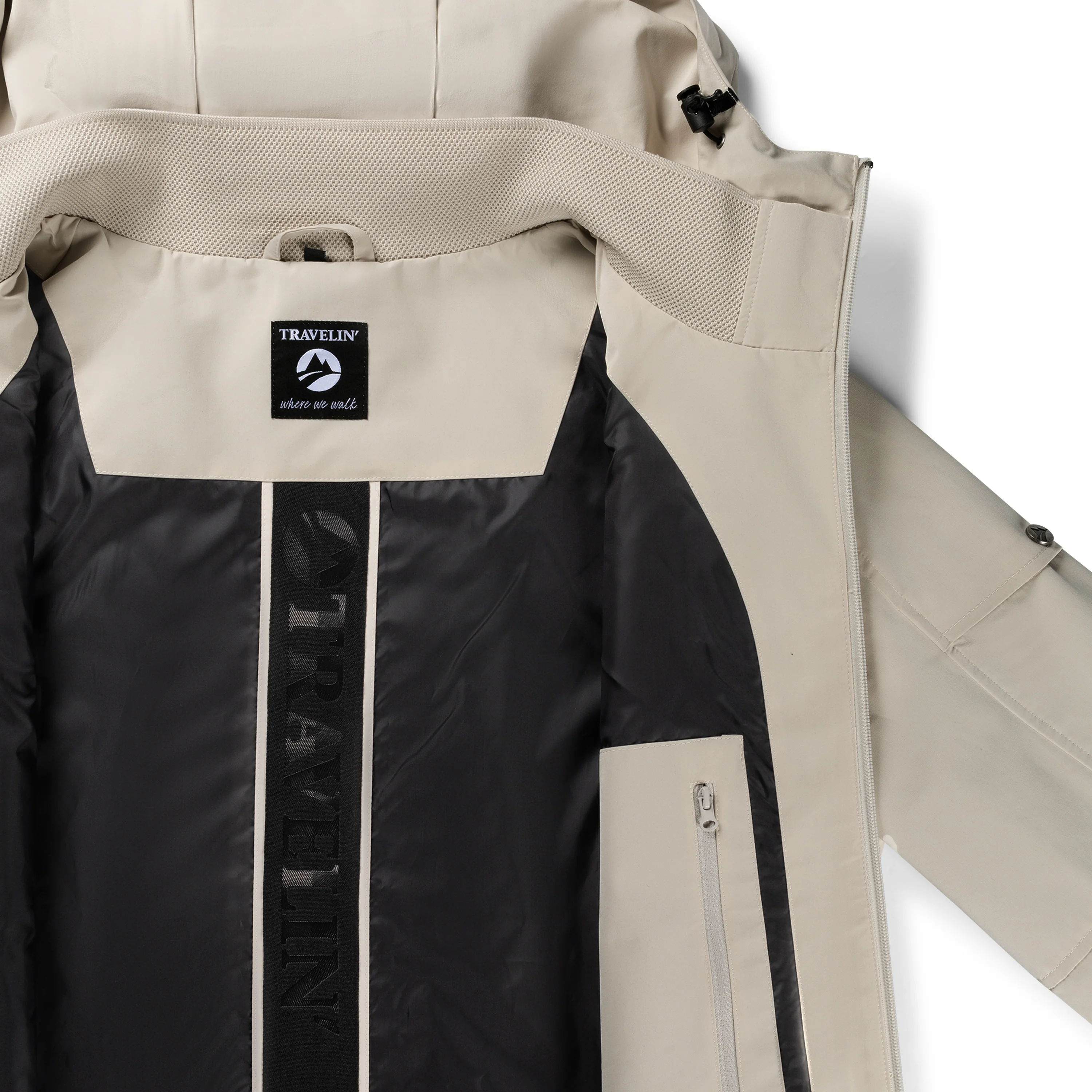 Karl Men - Hardshell jacket - Waterproof - Sand - Image 9