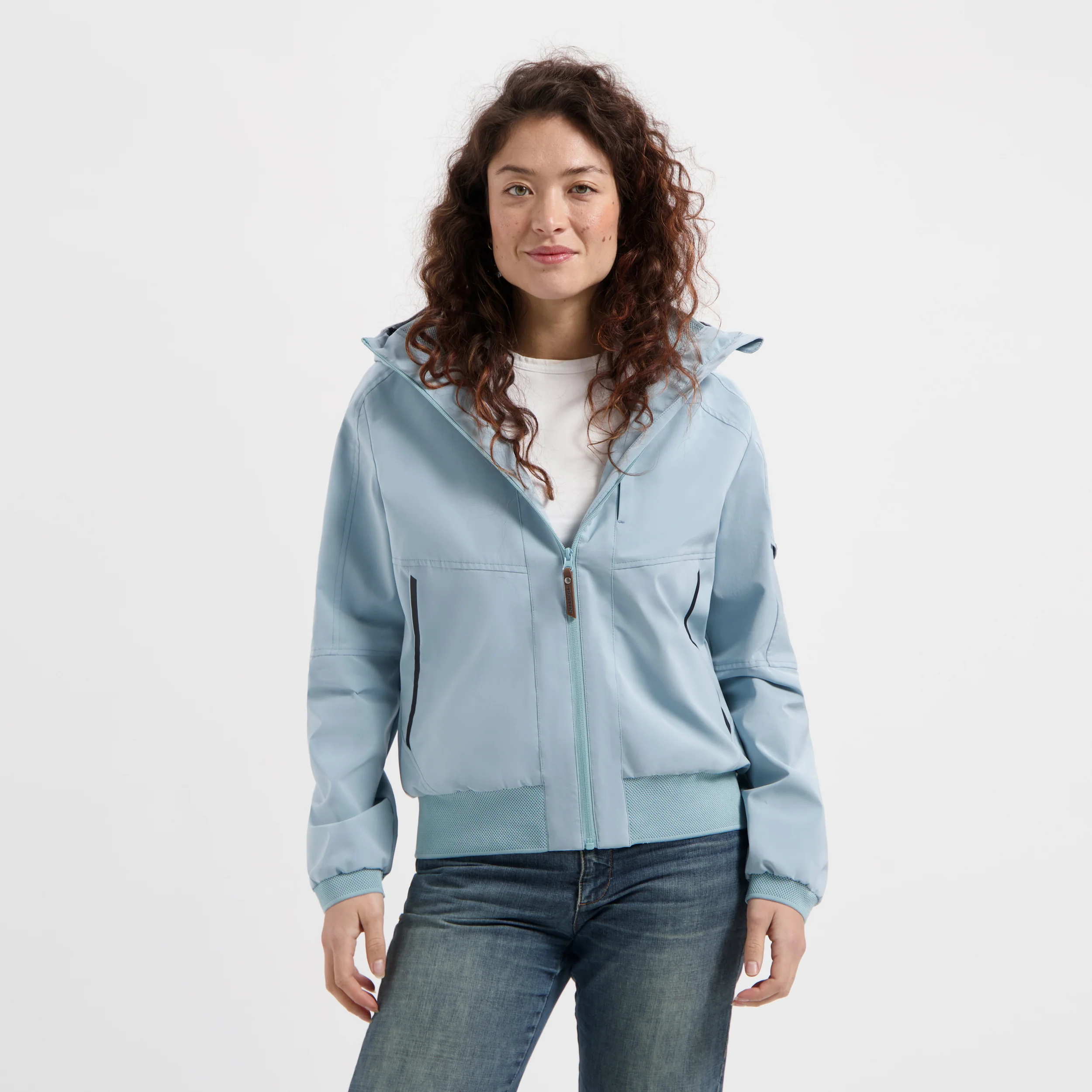 Katla Women - Hardshell jacket - Waterproof - Light blue - Image 2