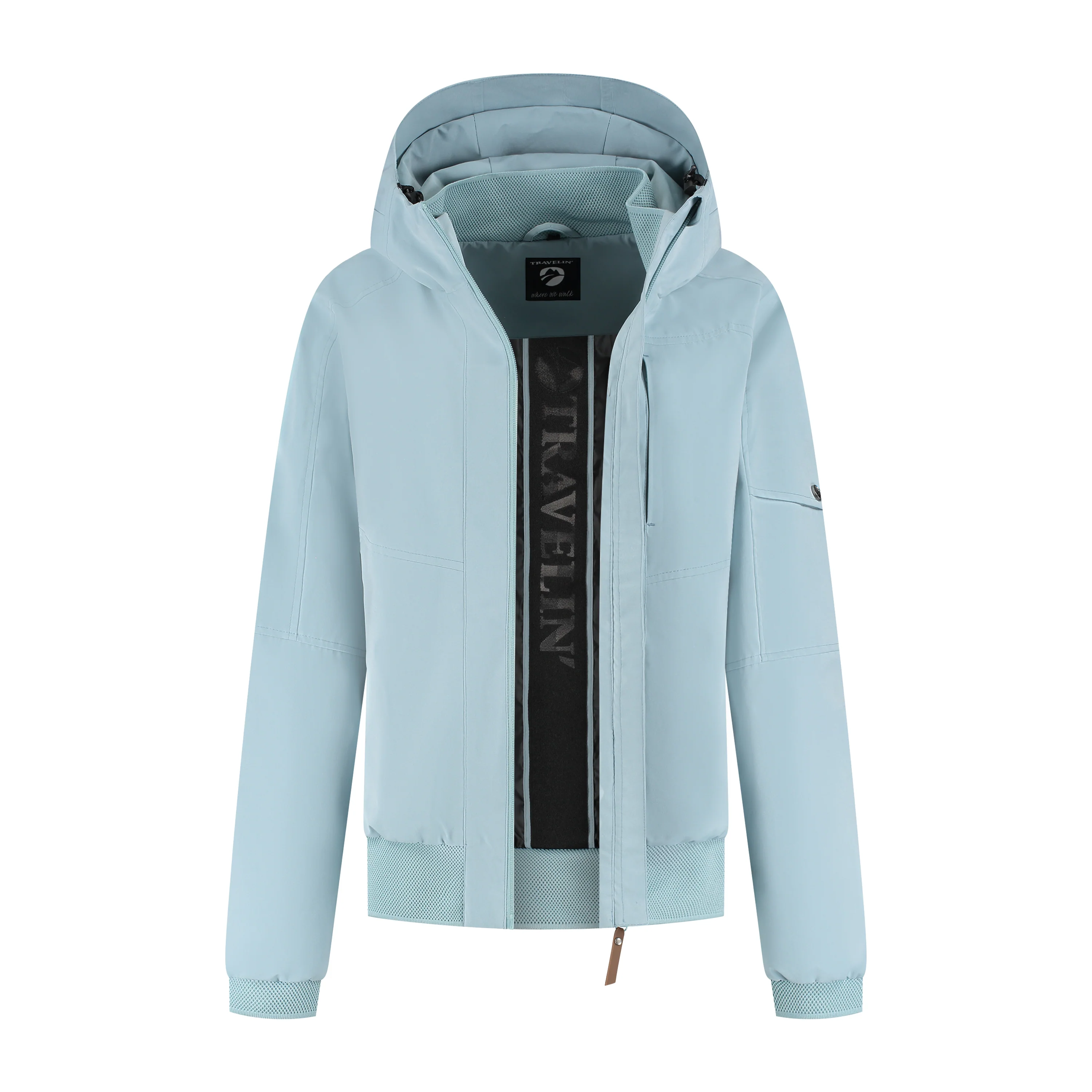Katla Women - Hardshell jacket - Waterproof - Light blue - Image 5