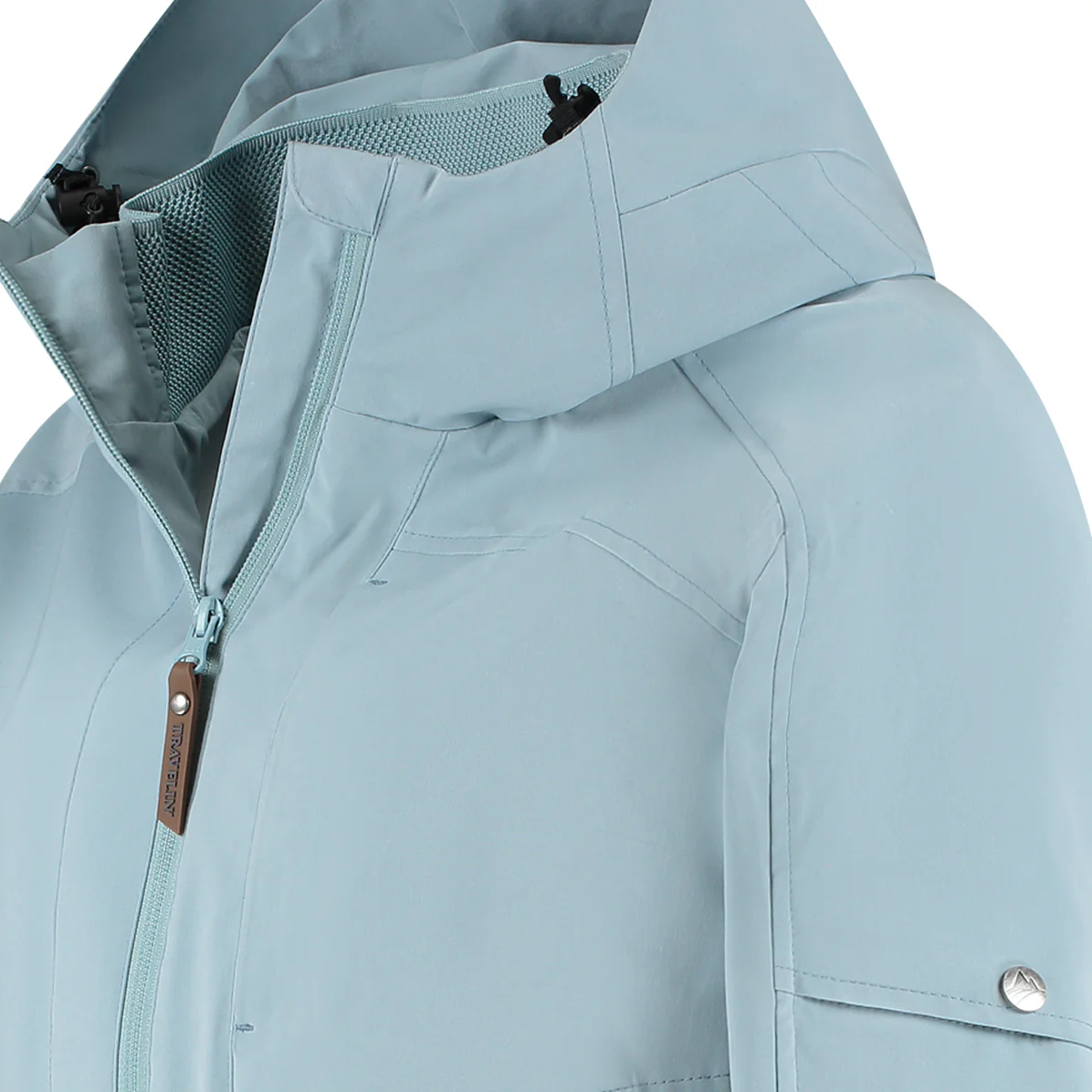 Katla Women - Hardshell jacket - Waterproof - Light blue - Image 8