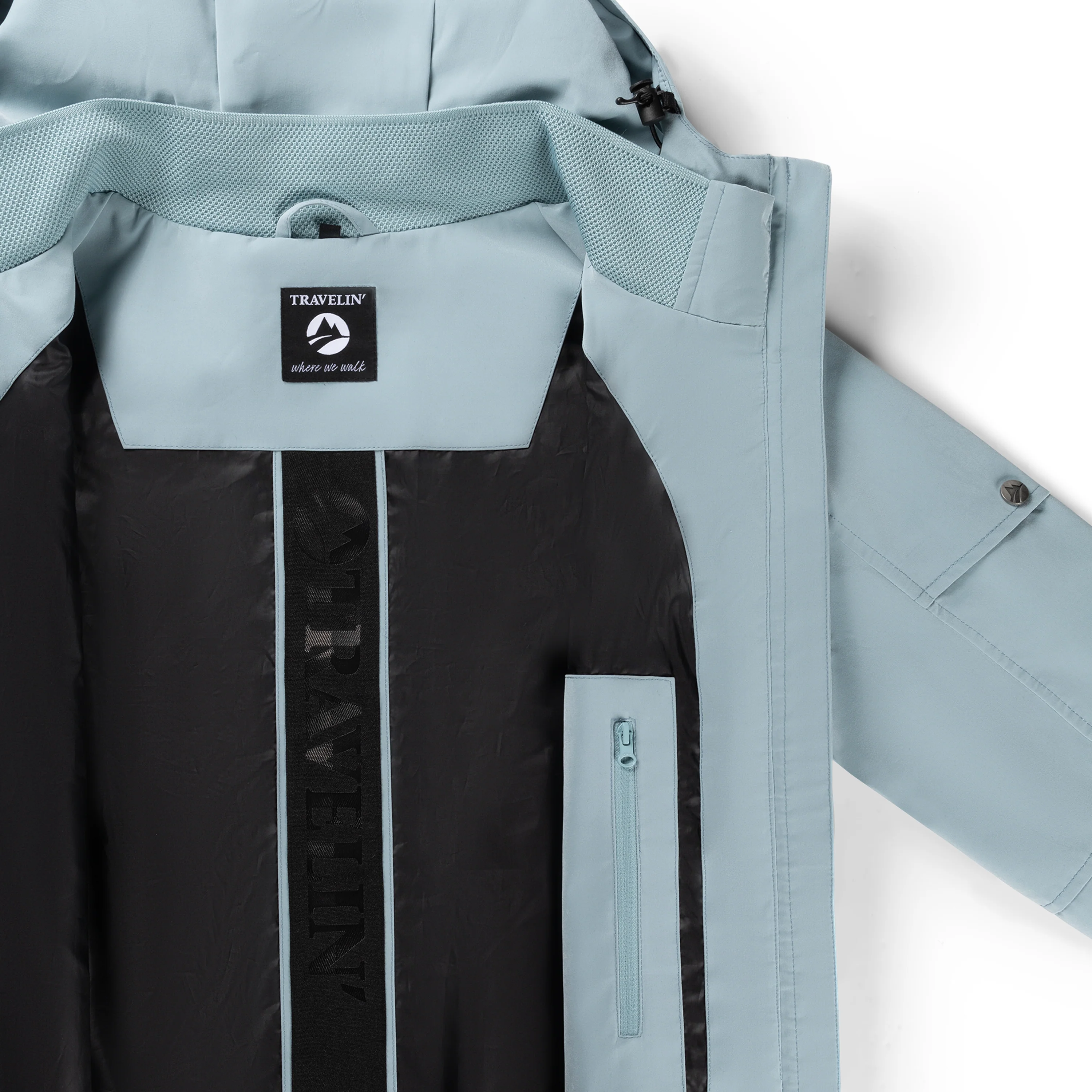 Katla Women - Hardshell jacket - Waterproof - Light blue - Image 9