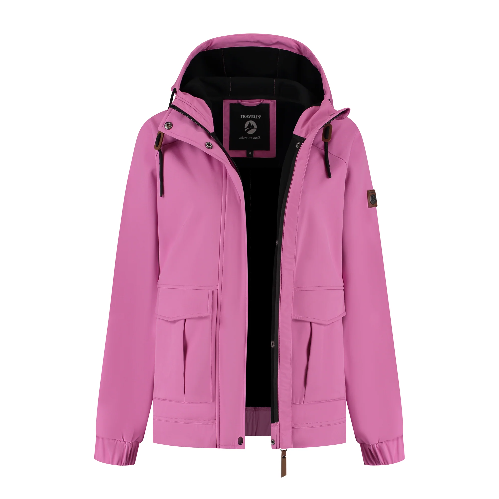 Kiara Women - Softshell jacket - Waterproof - Pink - Image 4